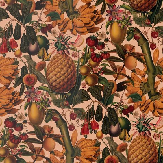 Juicy Fruit Wallpaper, peach