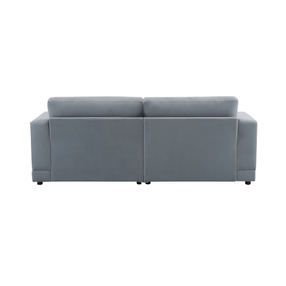 81'' Modern Square Arm Sofa with Soft Velvet Upholstery