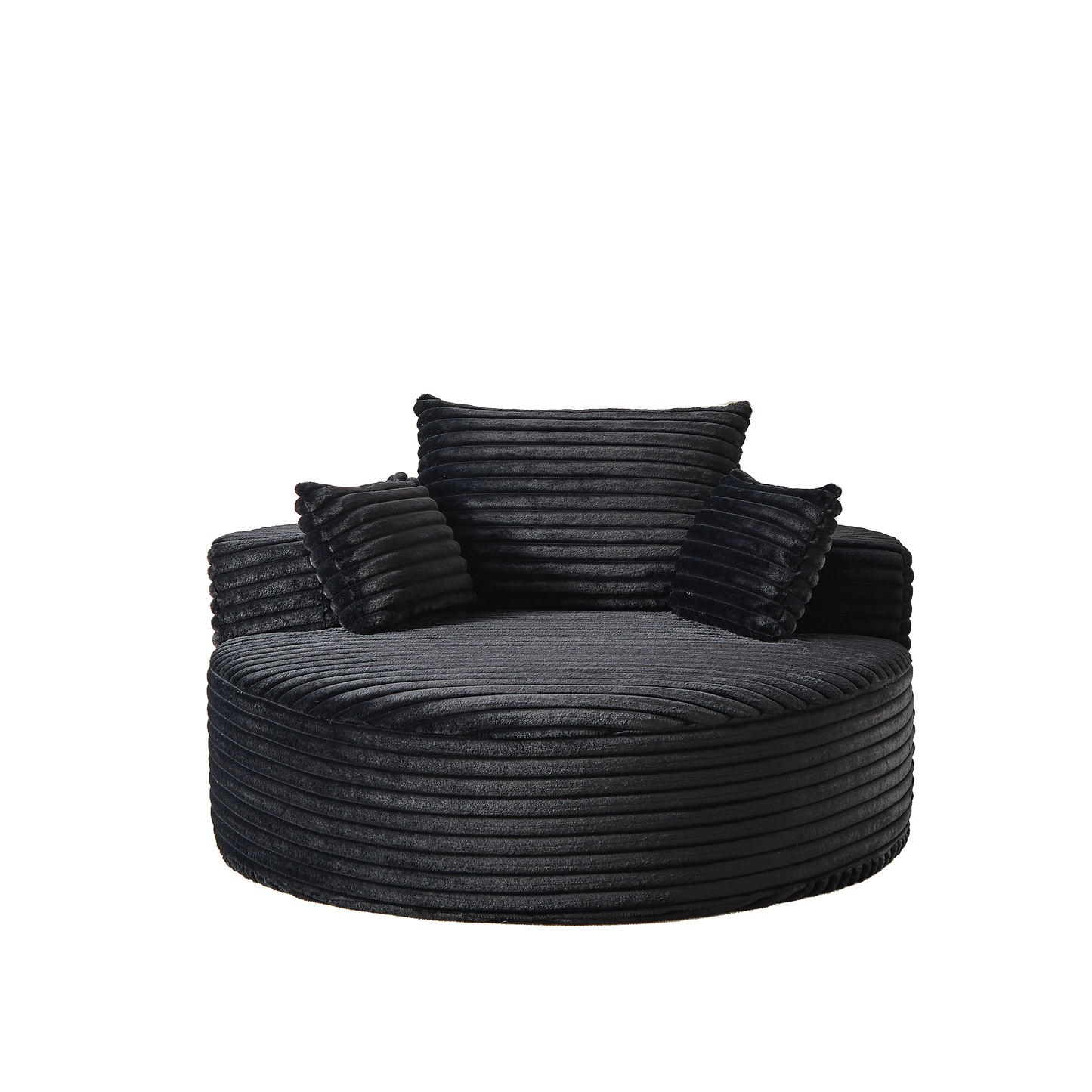 Fluffy Modern Corduroy Sponge Sofa - No Assembly Required