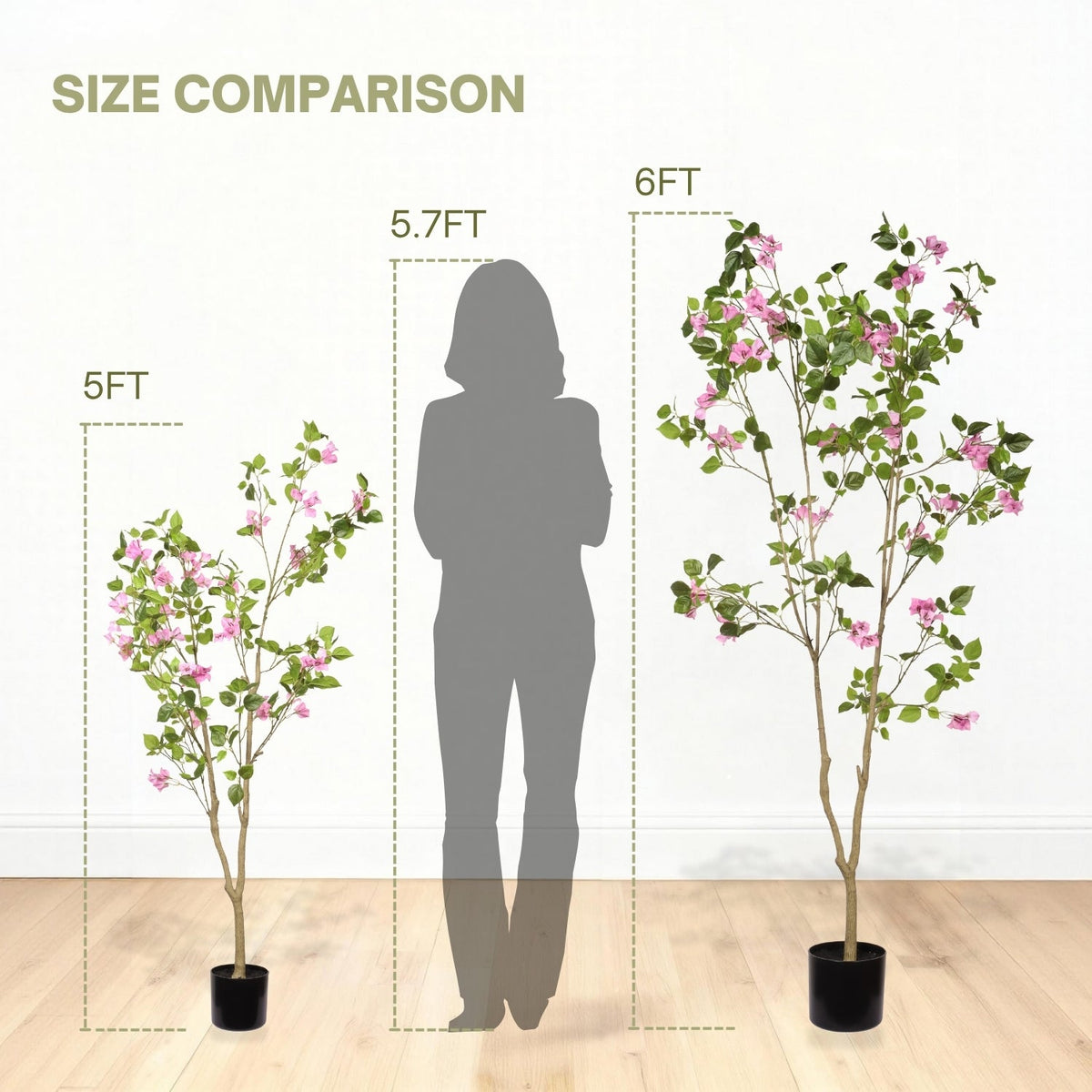 5FT Artificial Bougainvillea Tree