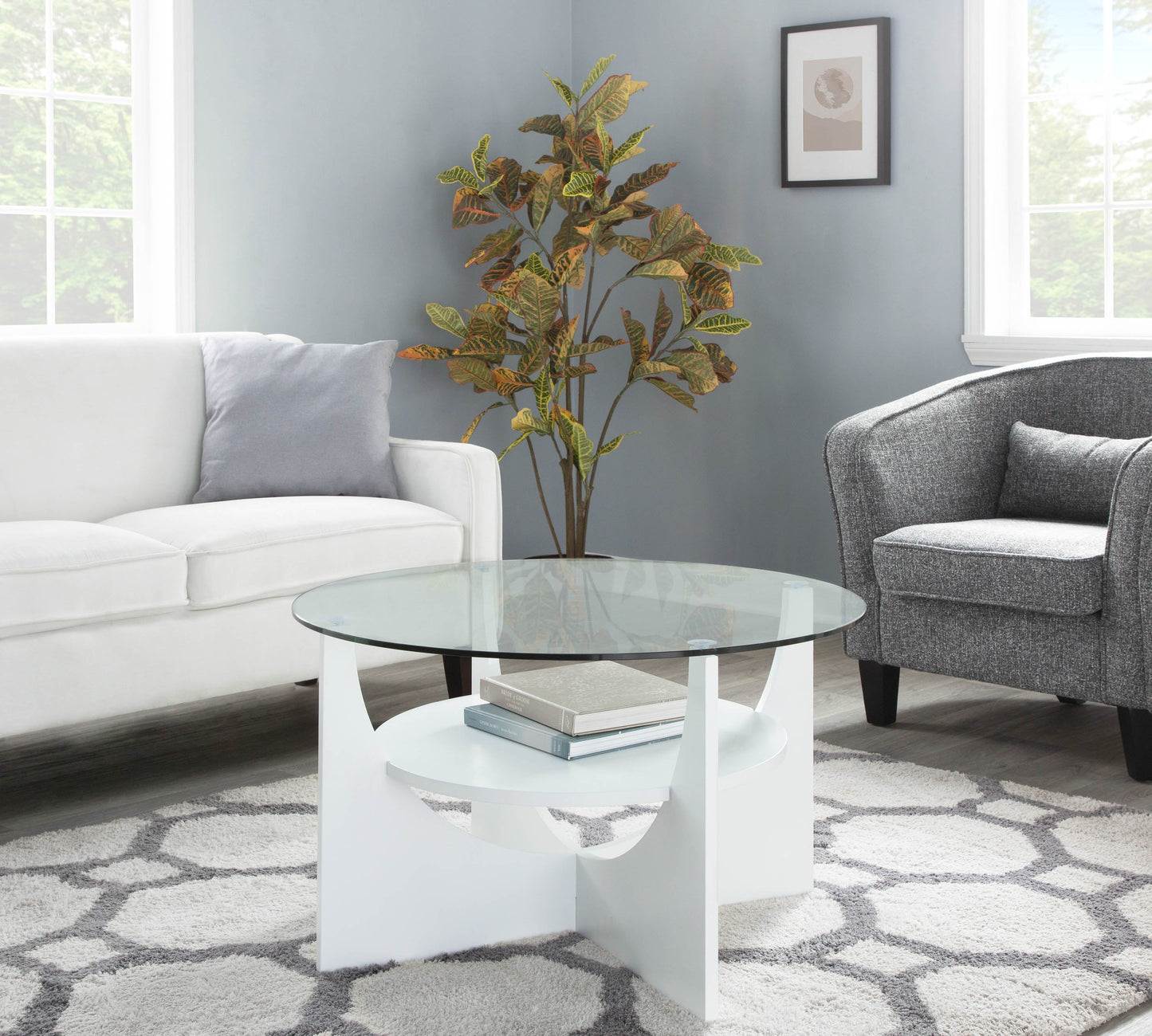 U Shaped Contemporary Coffee Table