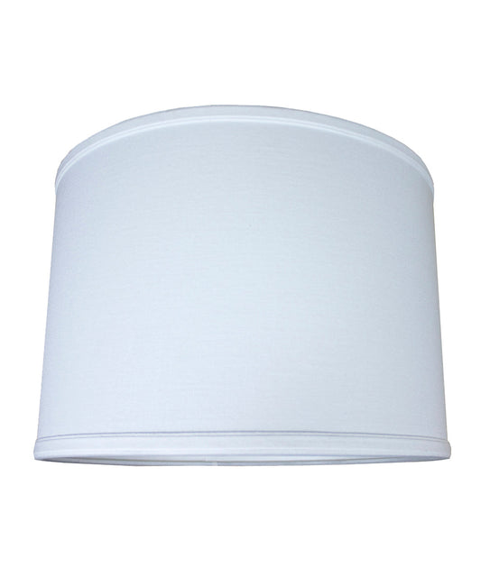 14"W x 10"H Drum Lamp Shade Premium White Linen