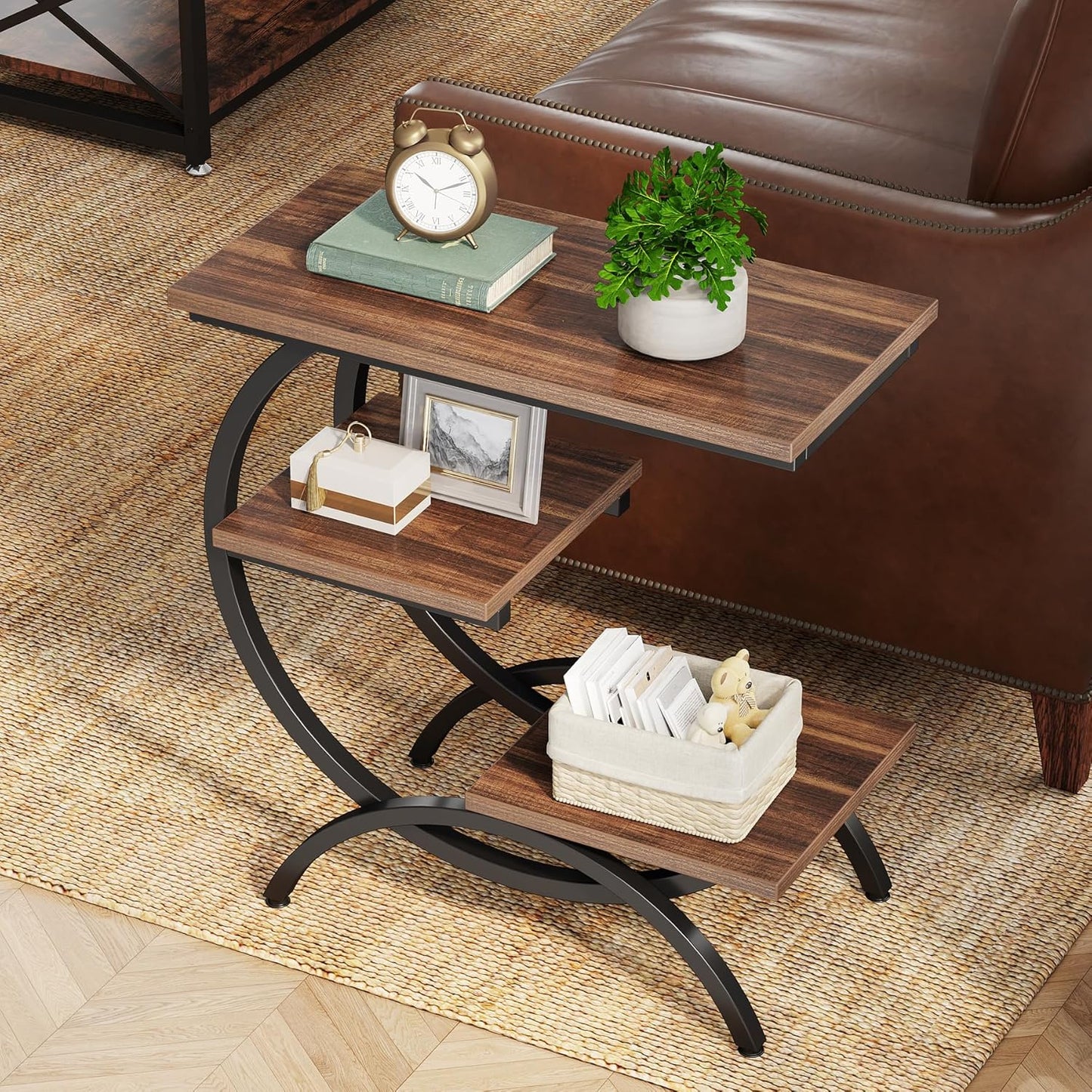 11.81 Inches C-Shaped End Table