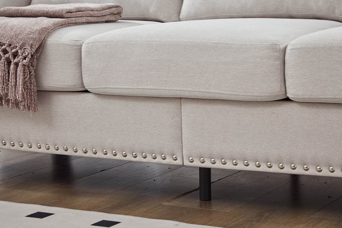 83" Modern Classic Design Three Seater Sofa