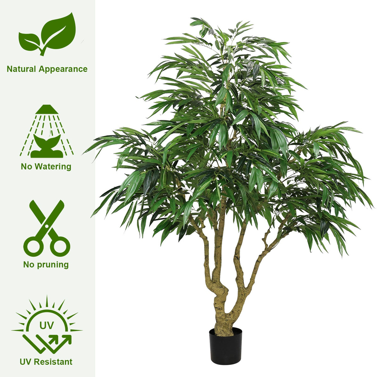 7FT Artificial Willow Tree