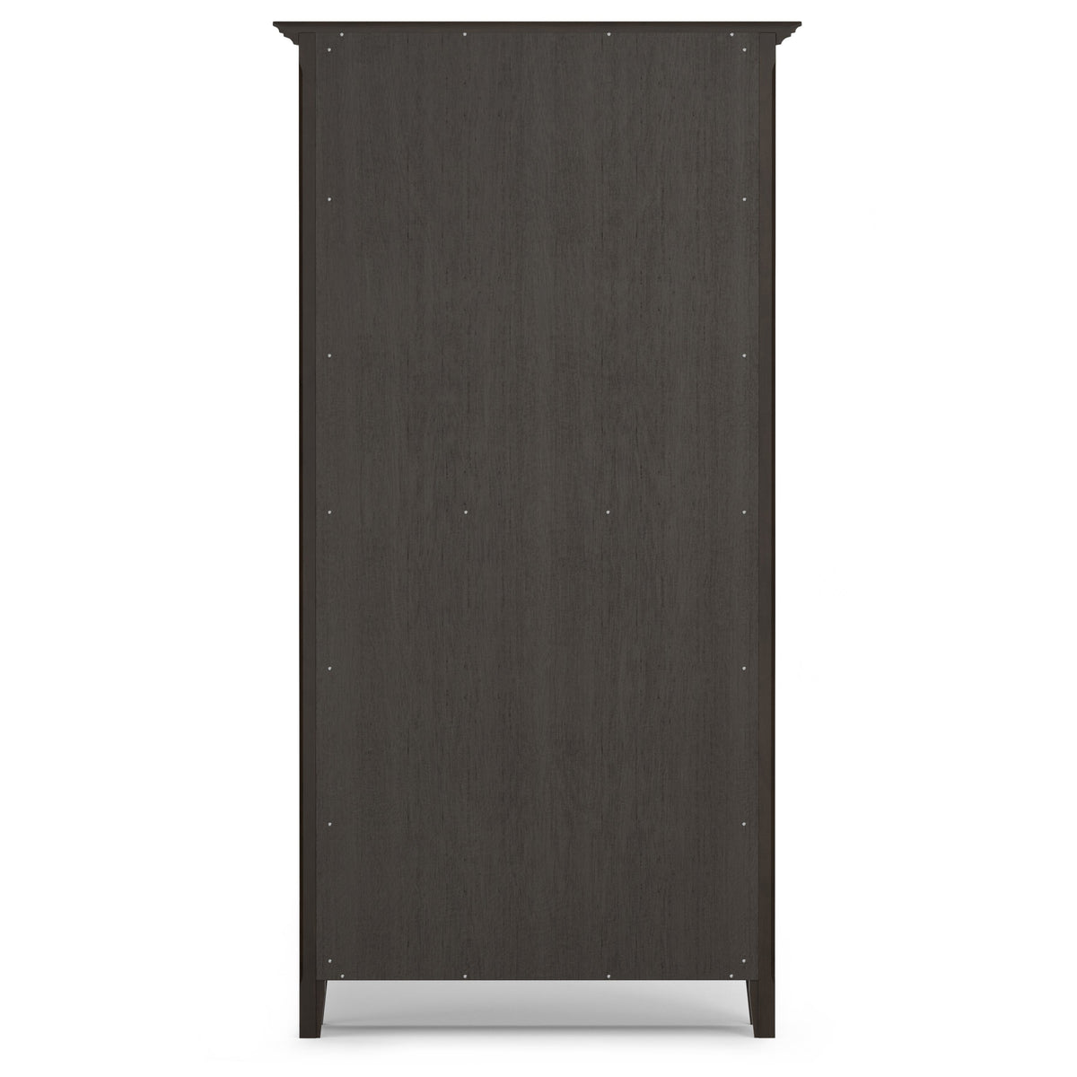 Amherst 36 Inch Solid Wood 5 Shelf Bookcase in Hickory