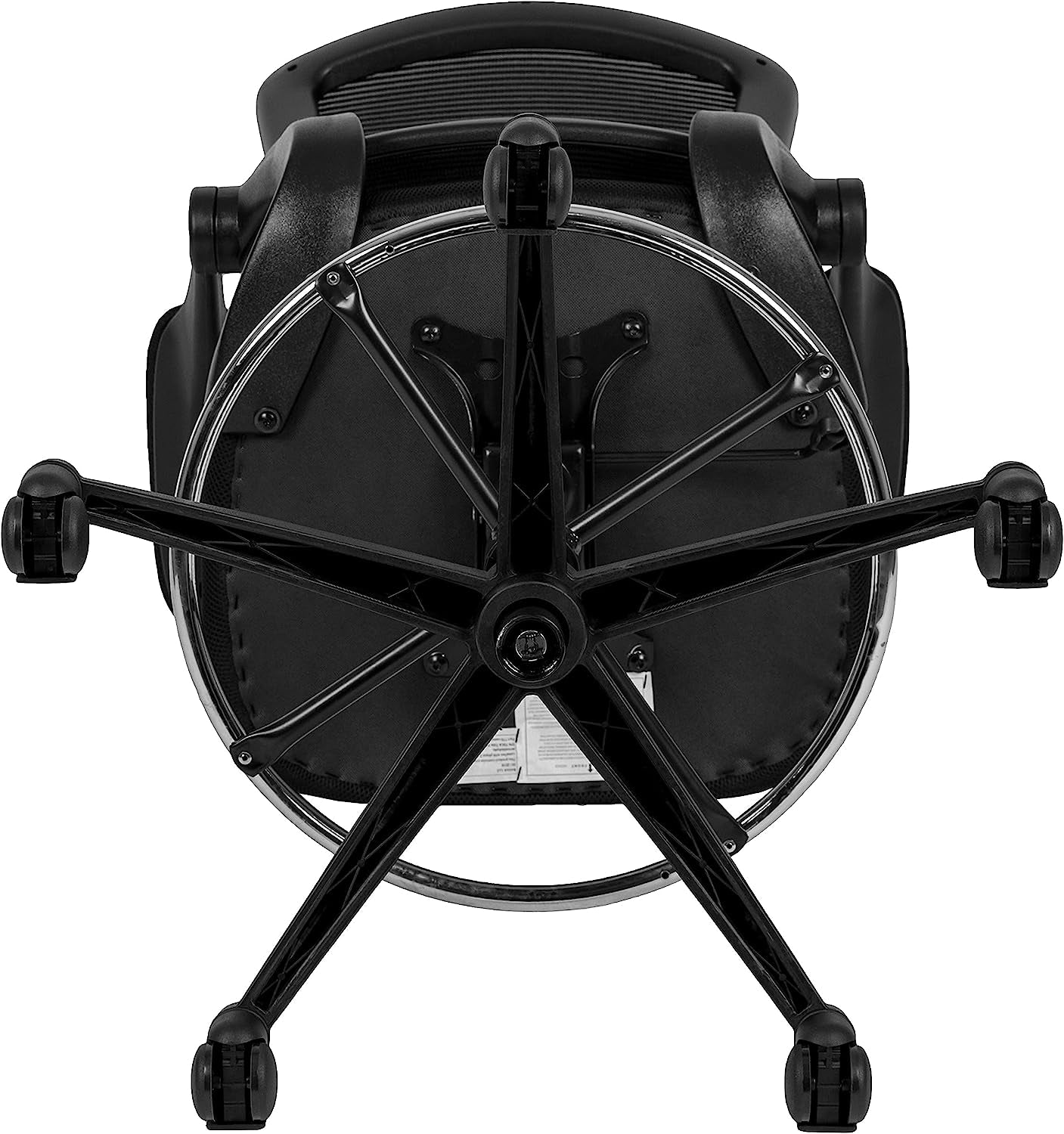 Kelista Mid Back Swivel Office Chair With Flip Up Armrests And Adjustable Height