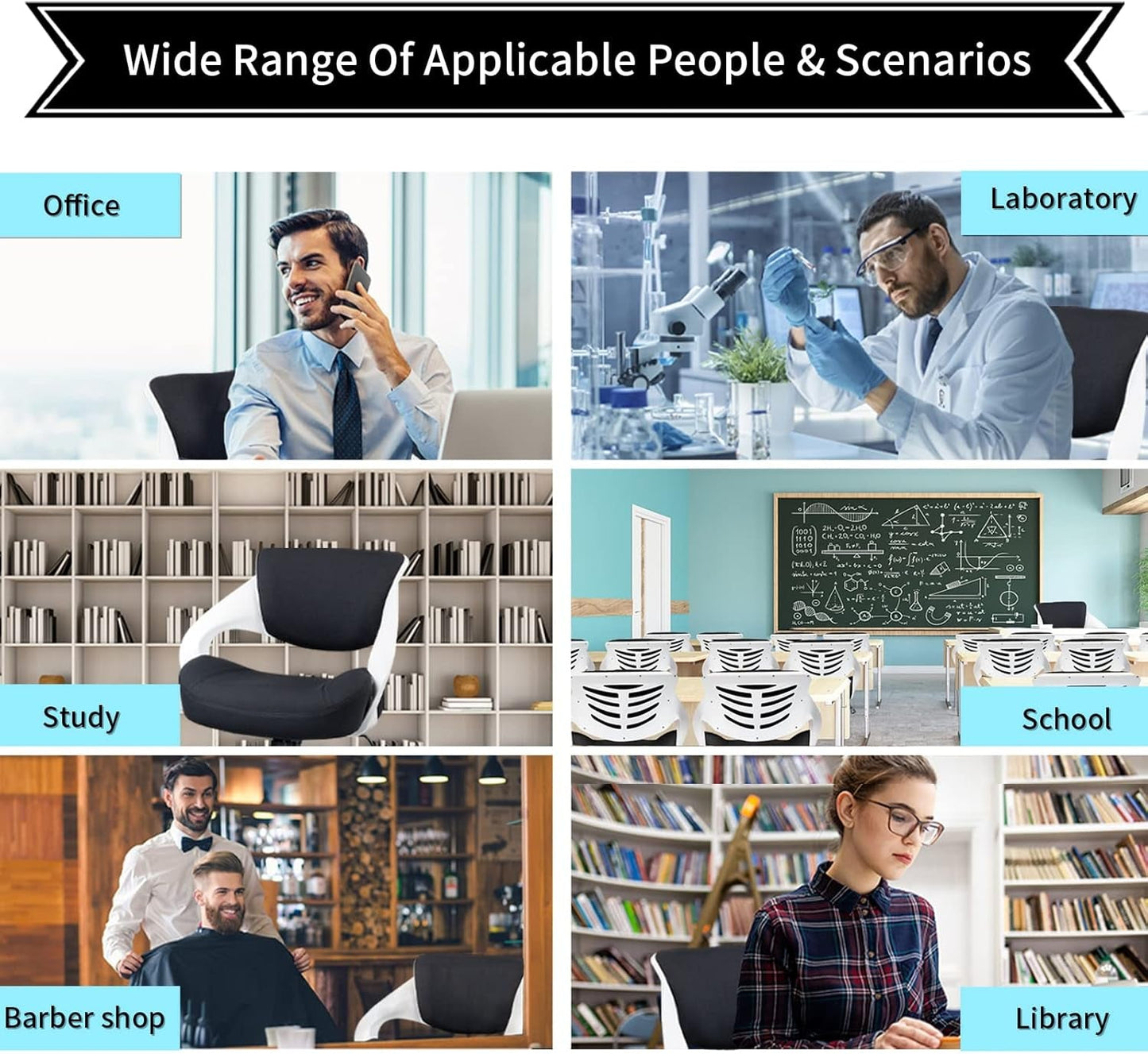 Ergonomic Drafting Chair With Lumbar Support And Foot Ring