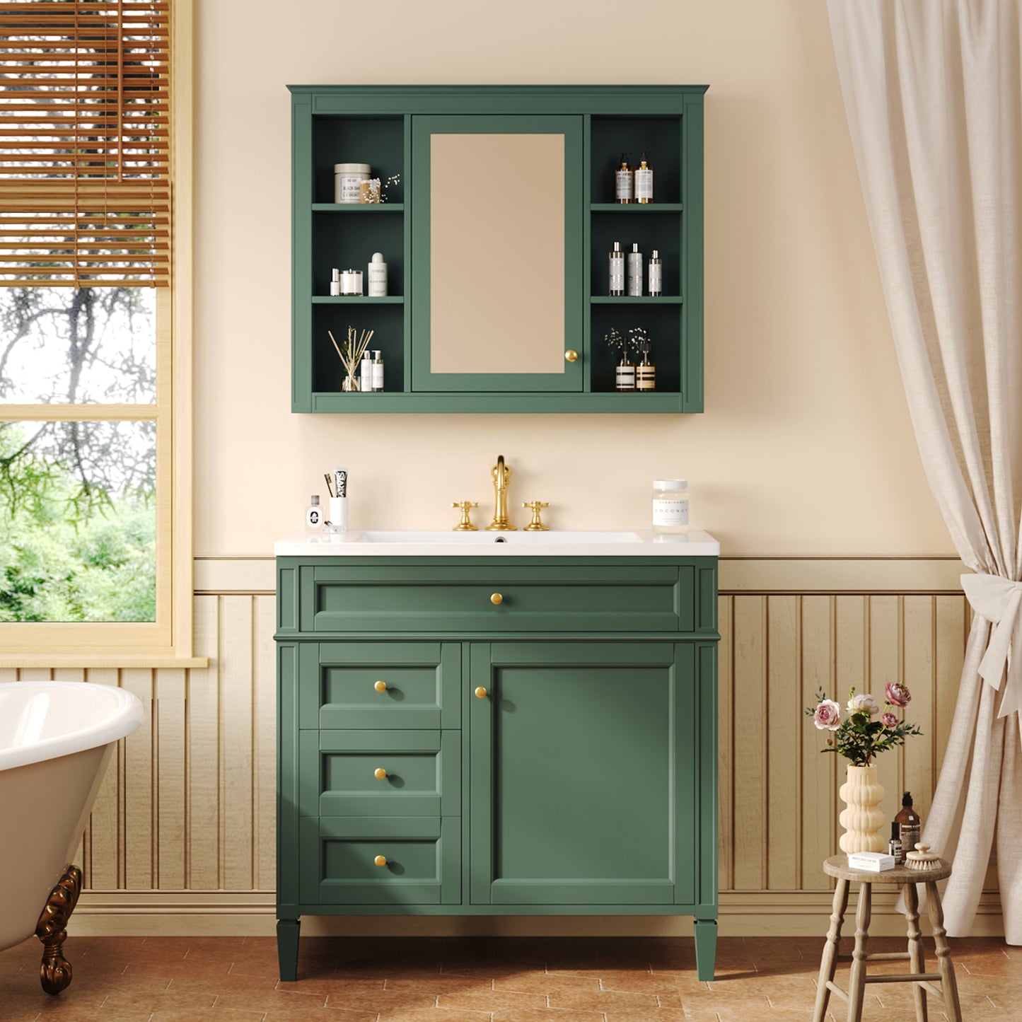 36'' Bathroom Vanity with Medicine Cabinet