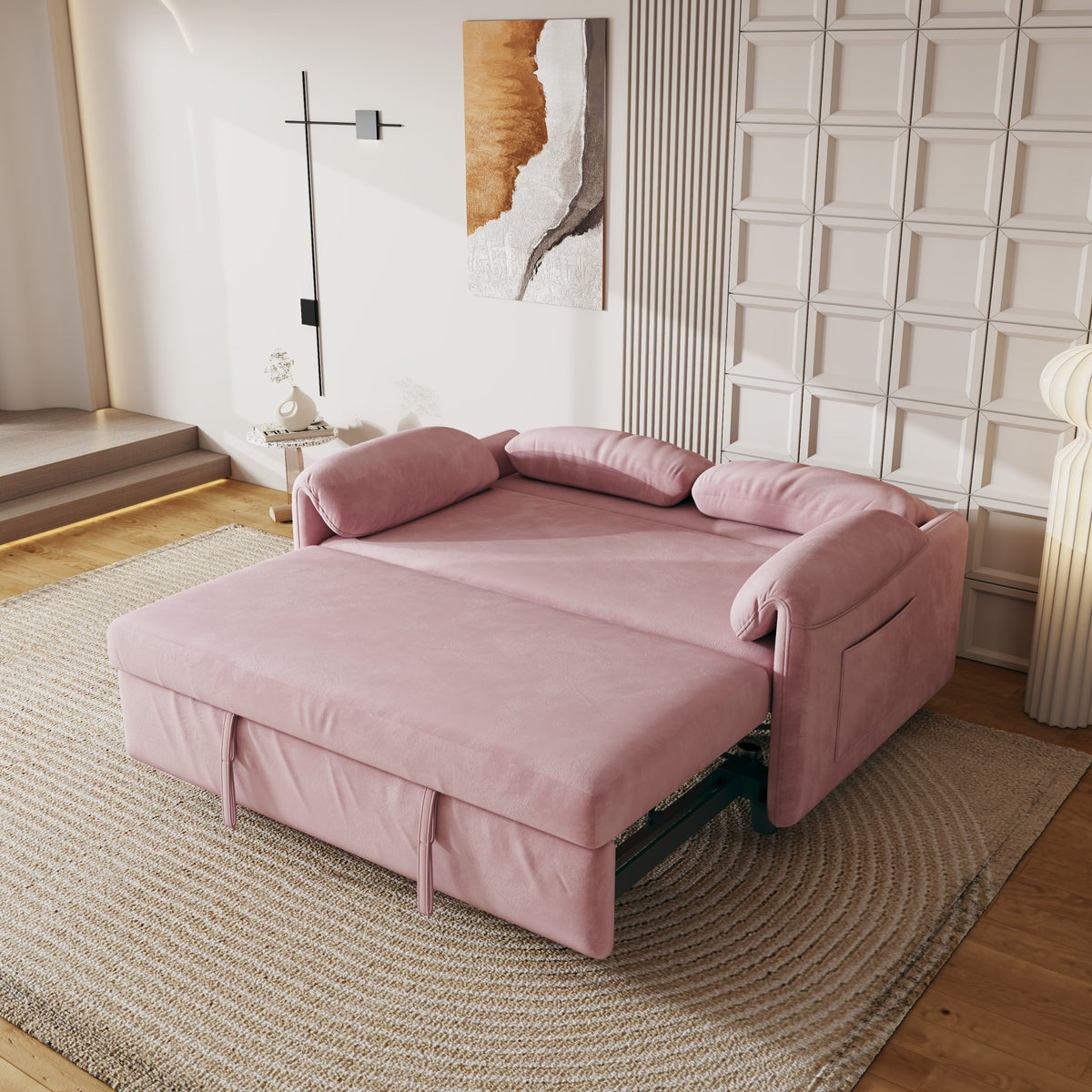 54-Inch Velvet Sofa