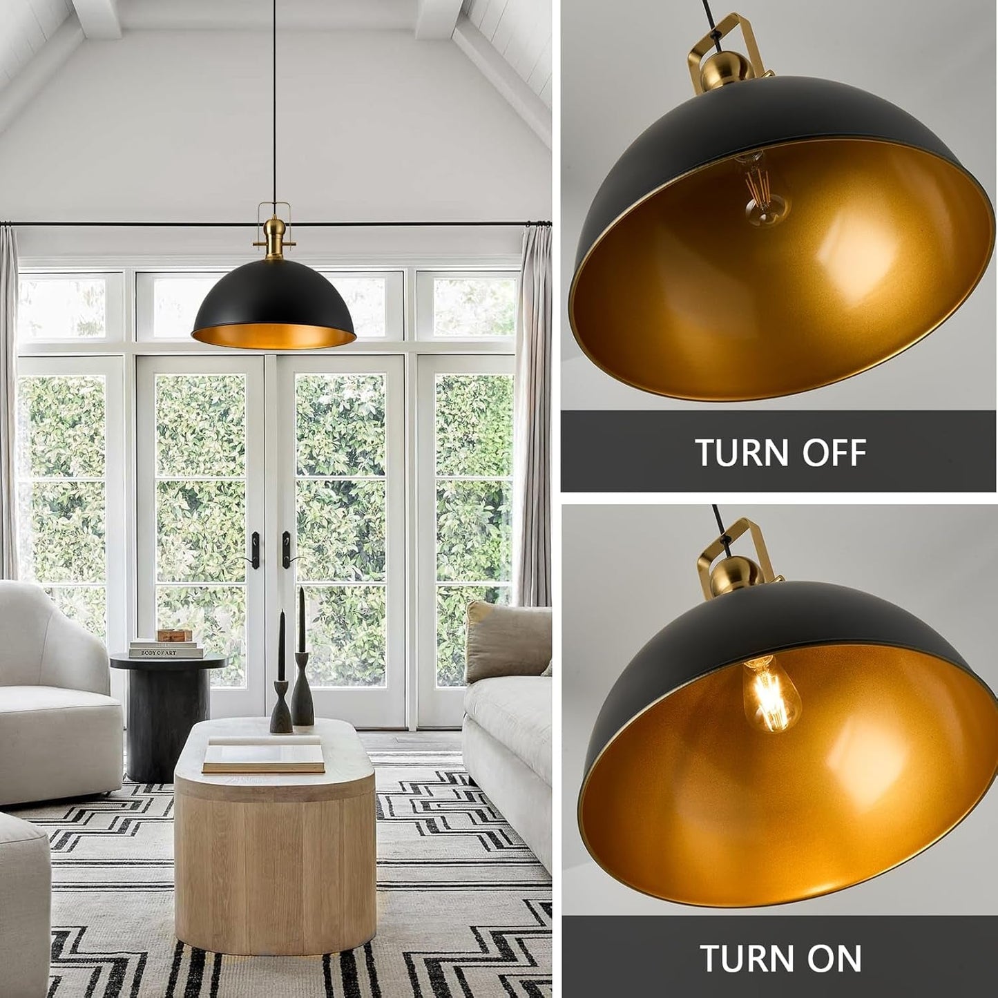 12 Inch Farmhouse Dome Pendant Lights
