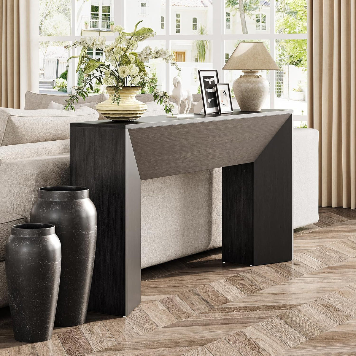 63" Extra Long Console Table - Modern Farmhouse Sofa Table