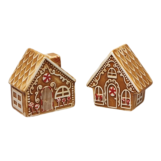 Ceramic Gingerbread House - Salt and Pepper Set