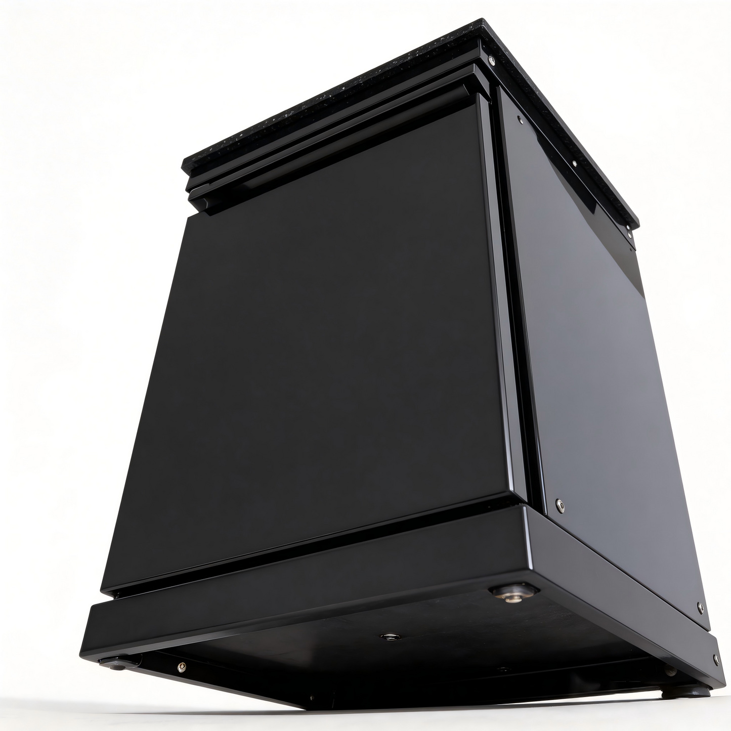 Black Single-Door Storage Locker for Outdoor Kitchen Islands