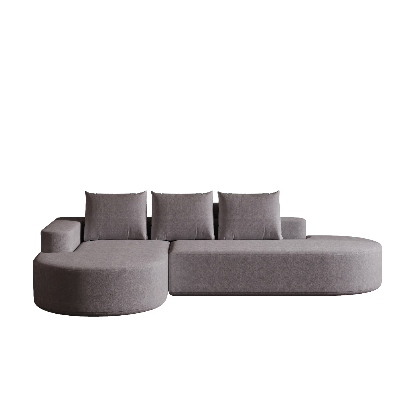 Modern Curved sofa ,Chenille Upholstered Sectional Sofa Couch Set,Modular 108.5' L Shaped Sectional Living Room Sofa Set With 3 Pillows,Free Combination Sofa Couch for Living Room,Bedroom