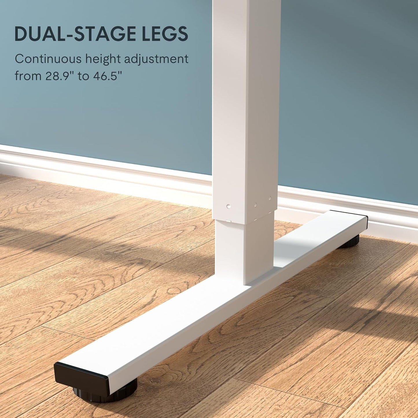 48 X 24 Standing Desk Height Adjustable White Frame Maple