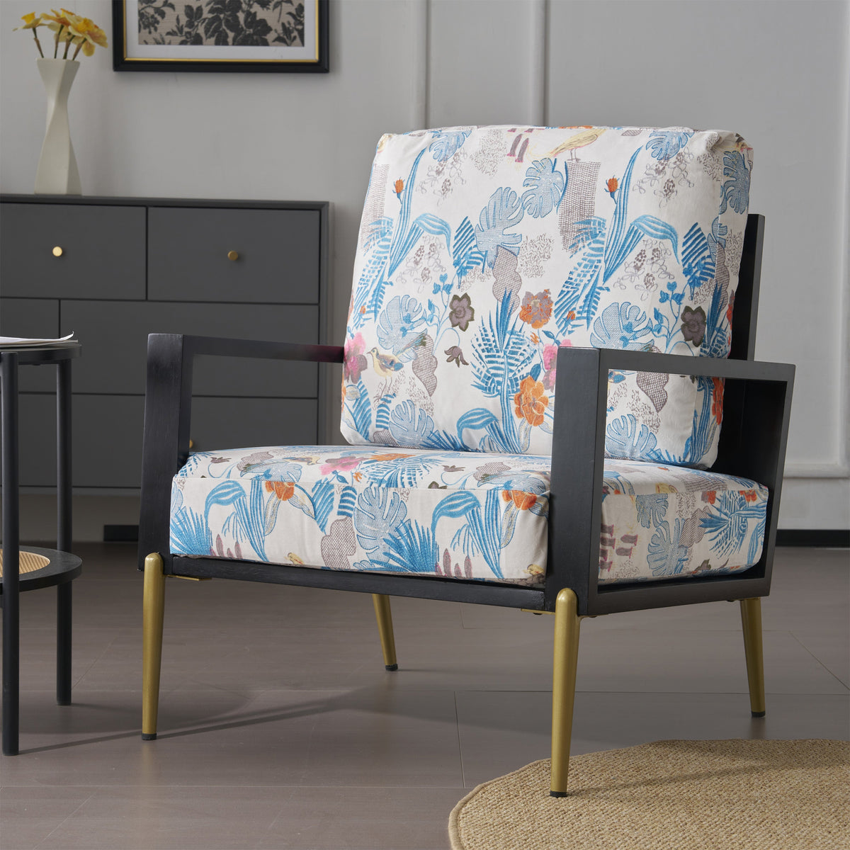 Floral Accent Chair