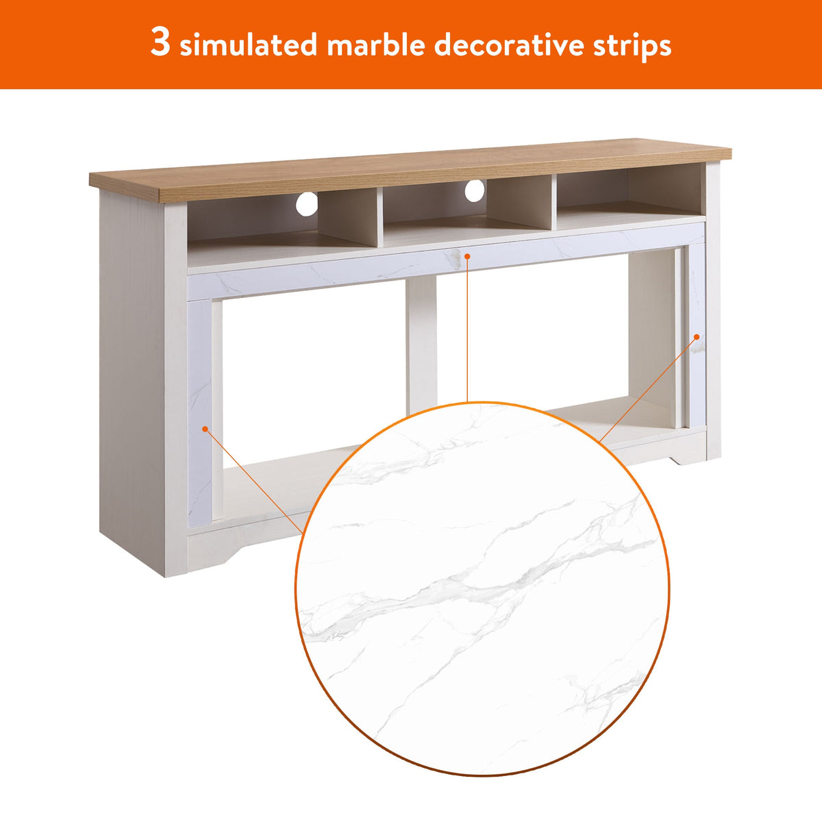 70 Inch Fireplace TV Stand for TVs Up to 70"