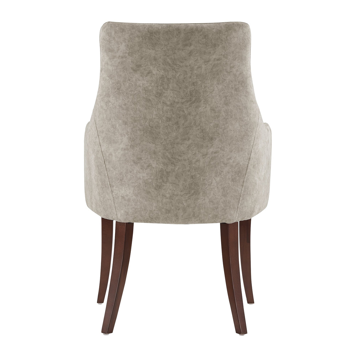 Connie Wood Vegan Leather and Velvet Armchair