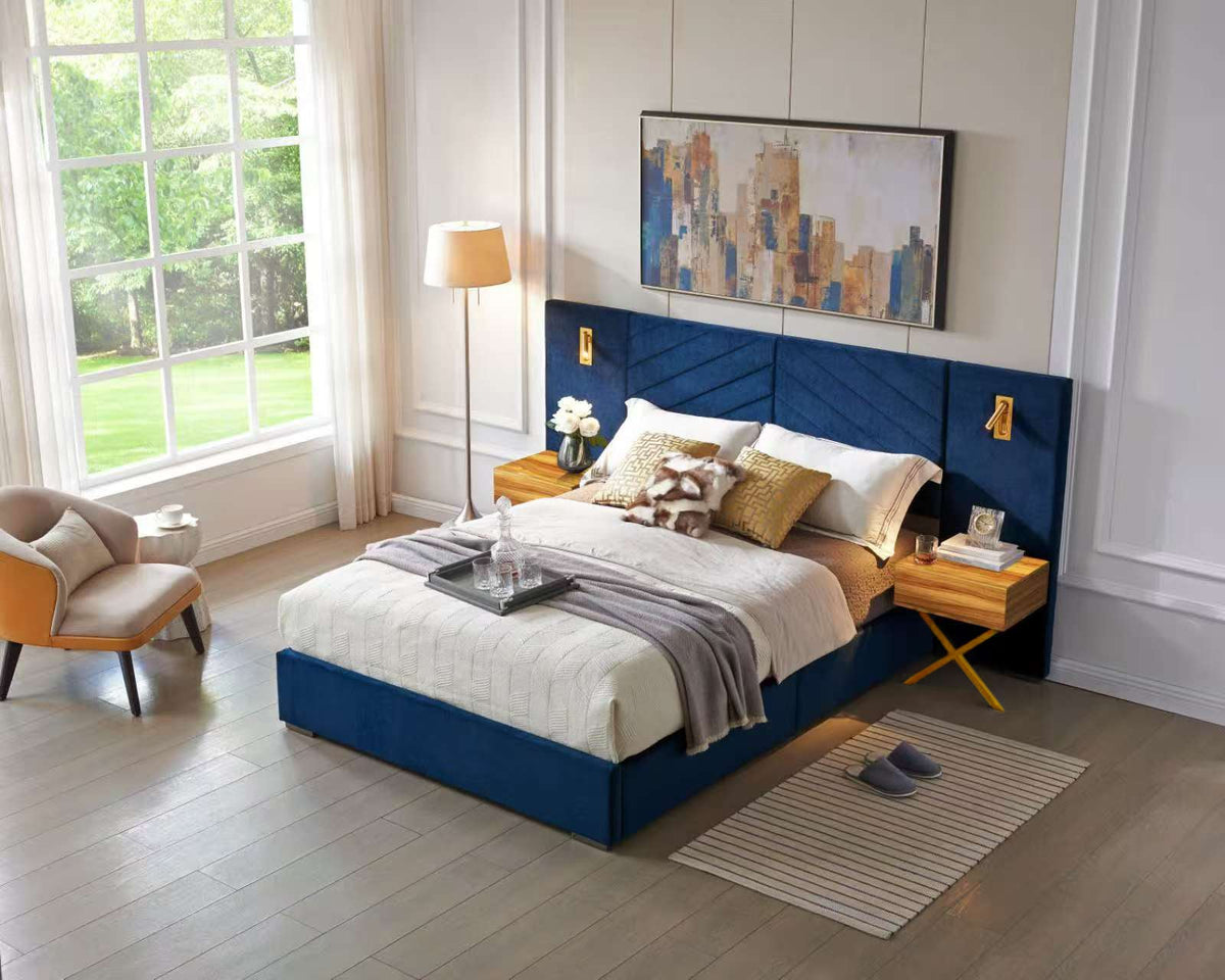 Queen Size Velvet Bed Frame