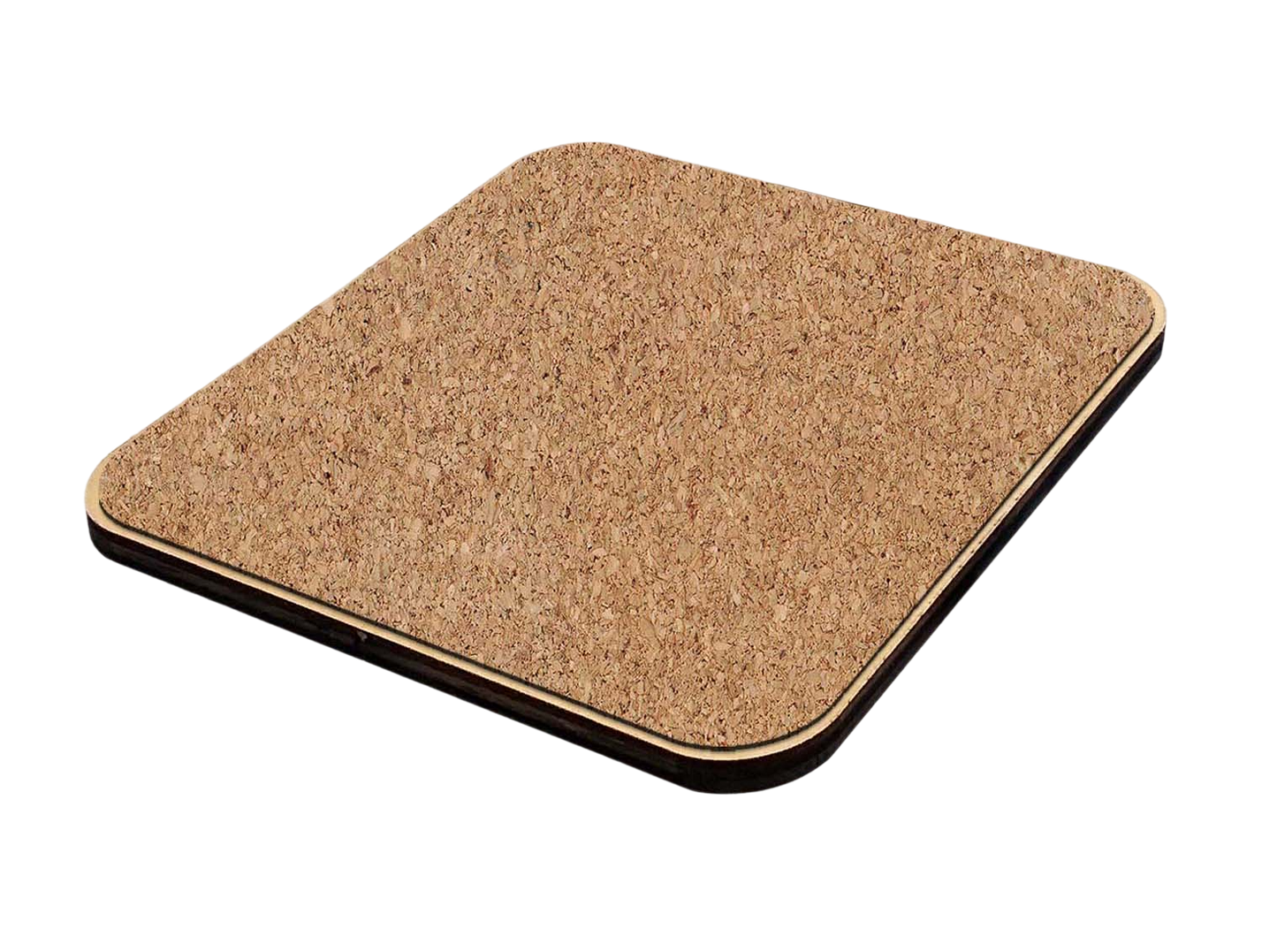 Sunset Coastal Wooden Cork Coasters Gift Set of 4 by Nature Wonders - Coastal Sea-Life Decor - 95360C-S4