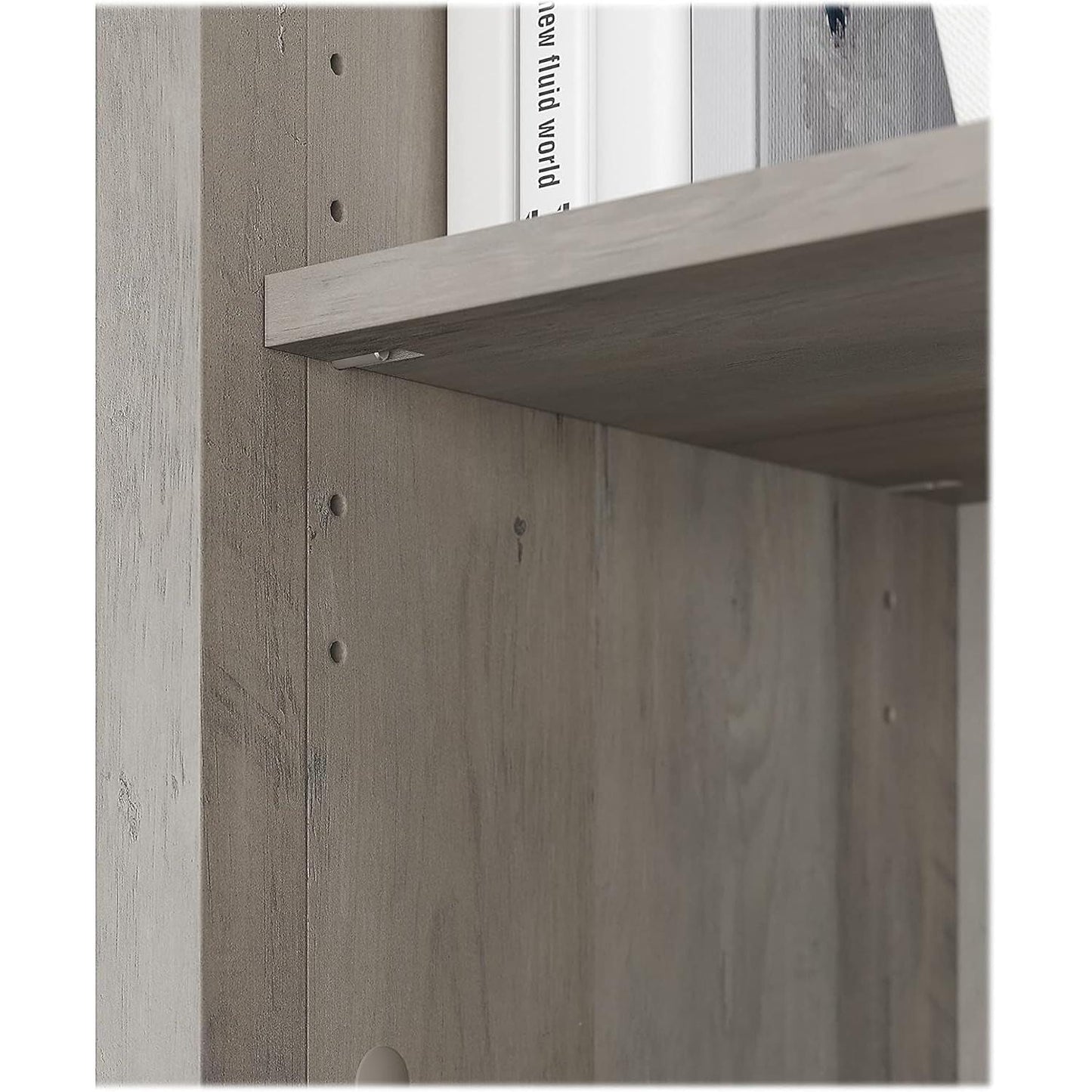 Salinas 63 Inch High Bookcase Driftwood Gray Modern