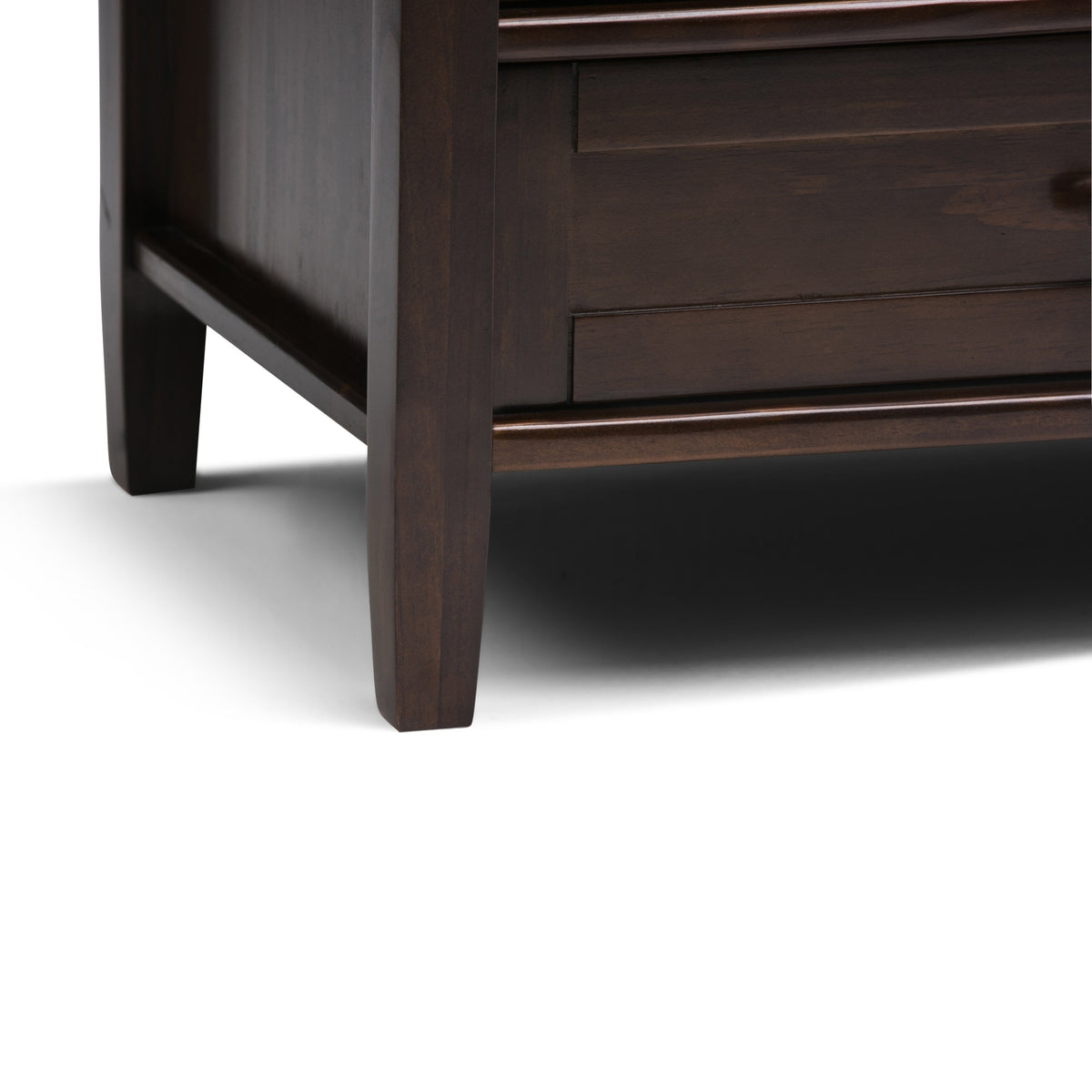 Warm Shaker 47 Inch Wide Solid Wood TV Stand in Tobacco
