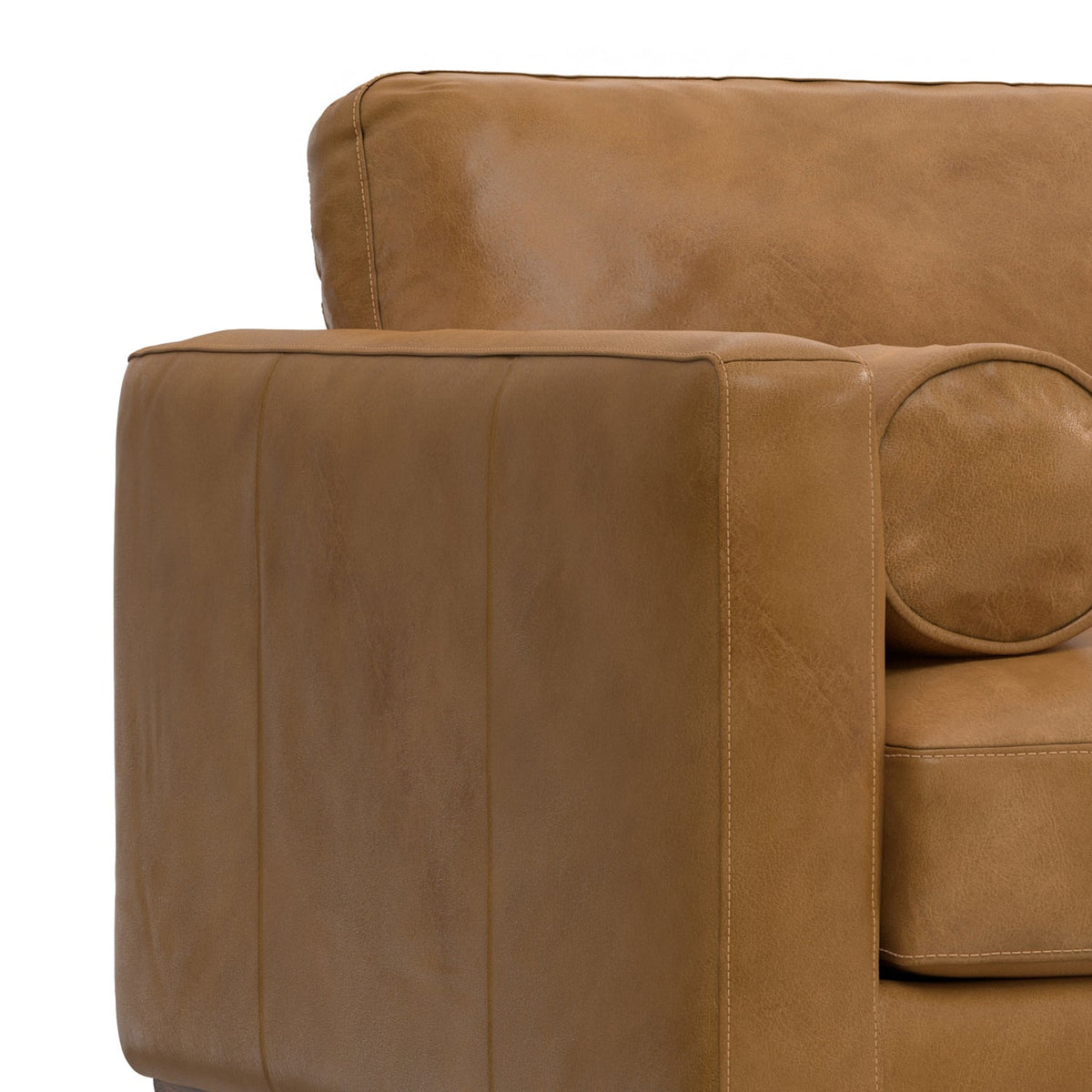 Morrison 42" Wide Mid-Century Modern Arm Chair in Sienna
