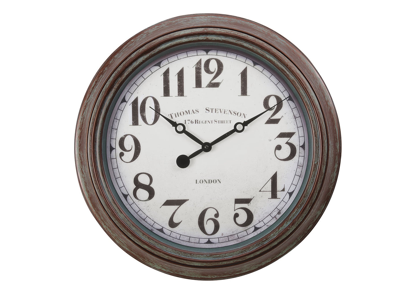 Clocks, 20' Round, Wall Clock, Antique Brown, Transitional
