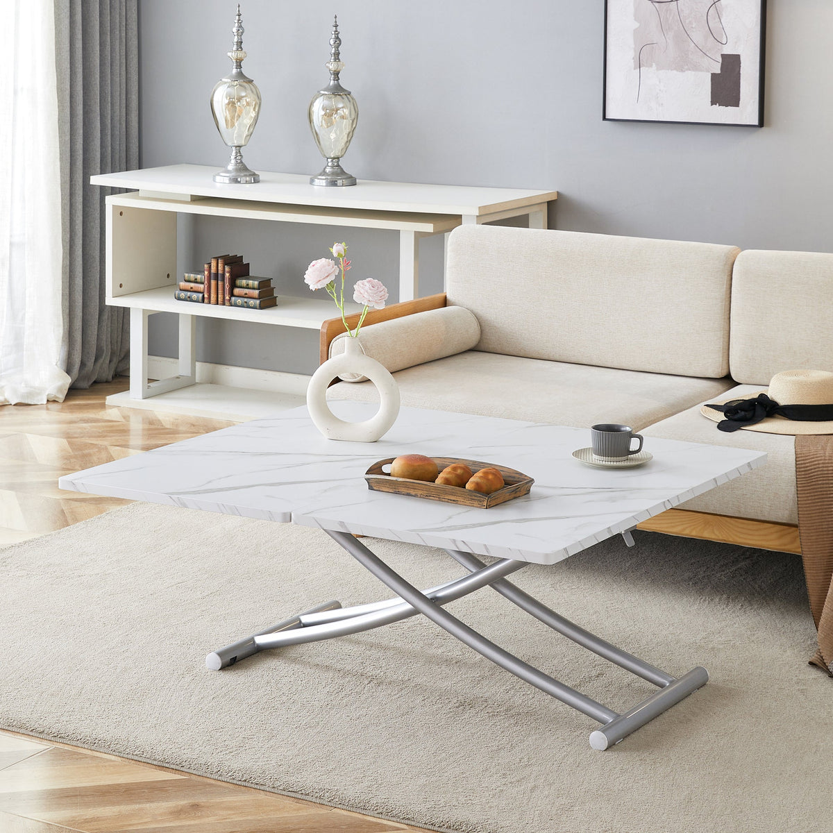Modern Minimalist Multifunctional Lift Table