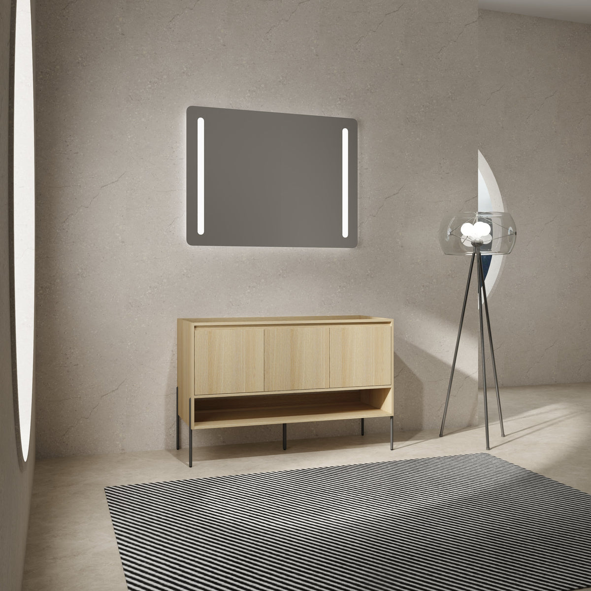 48" Freestanding Bathroom Vanity & 3 Soft-Close Cabinet Doors
