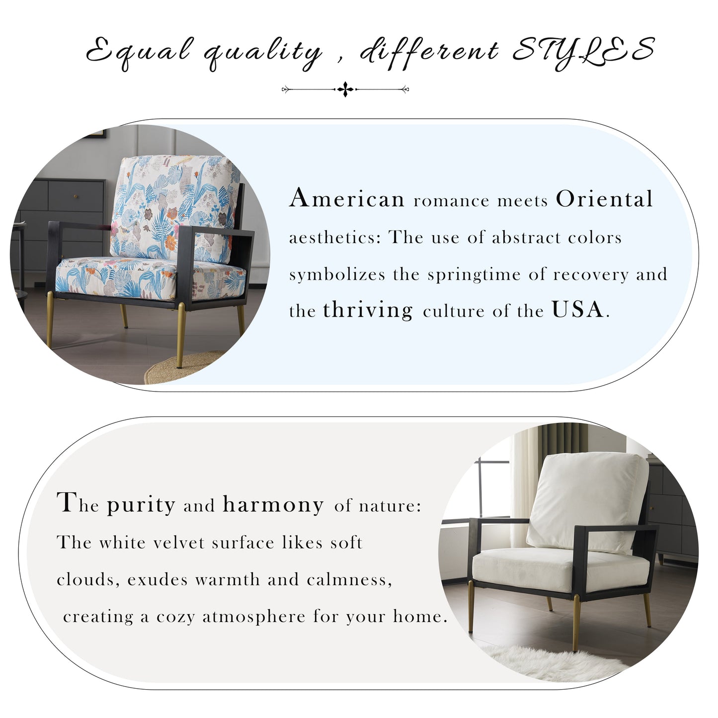 Floral Accent Chair