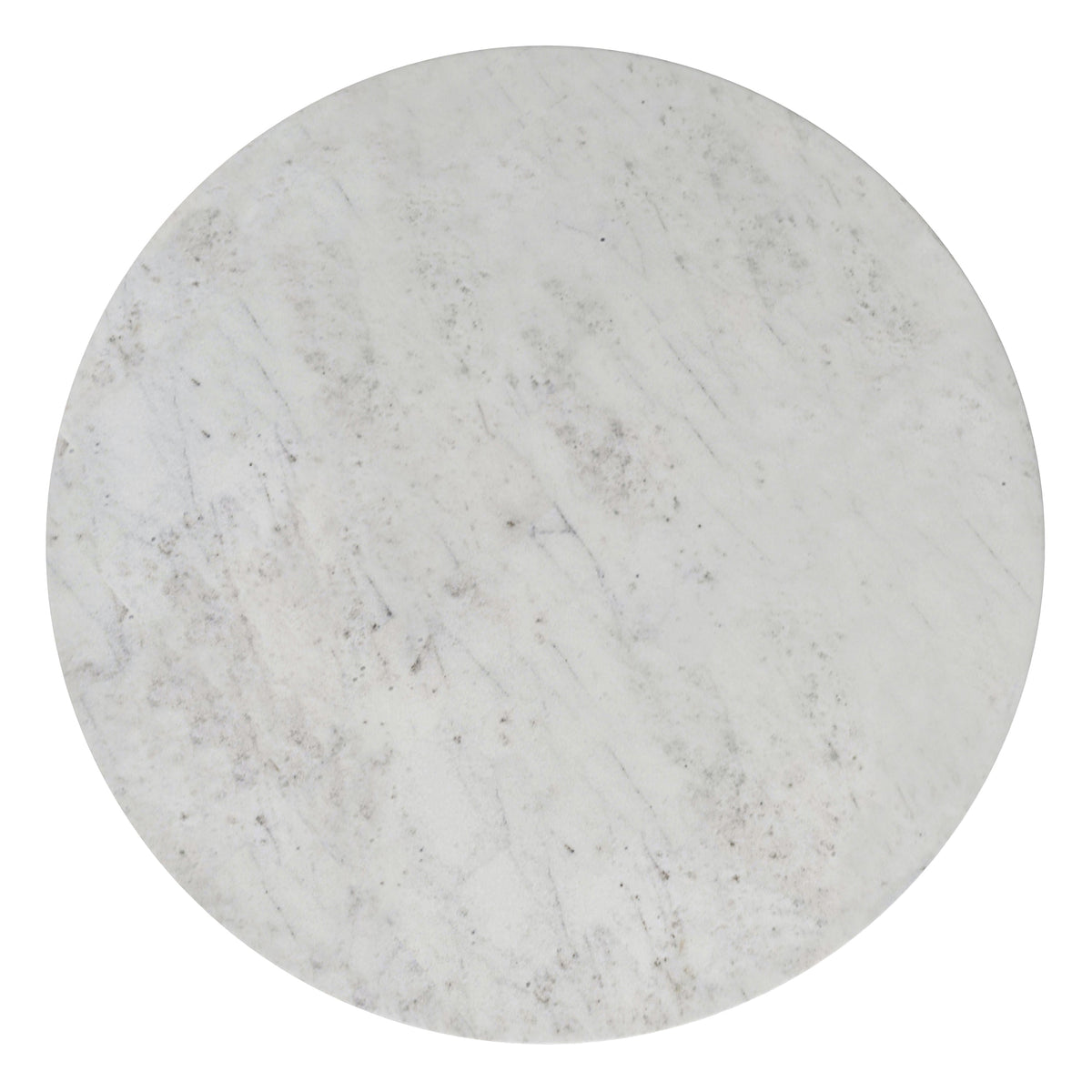 Osborne 36 Inch Wide Genuine Marble and Iron Contemporary Dining Table