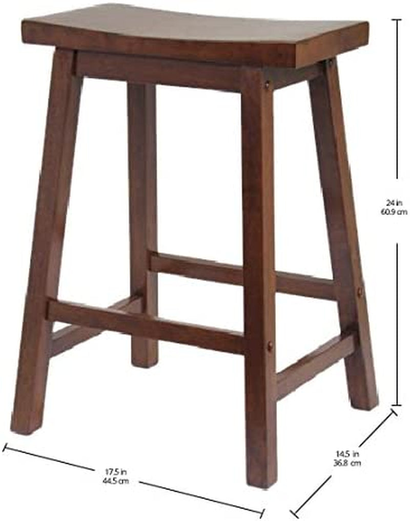 Satori 24 Inch Walnut Counter Stool For Modern Kitchen Bar