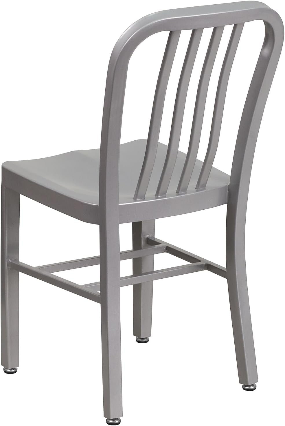 Gael Modern Metal Dining Chairs Set Of 2 In Silver