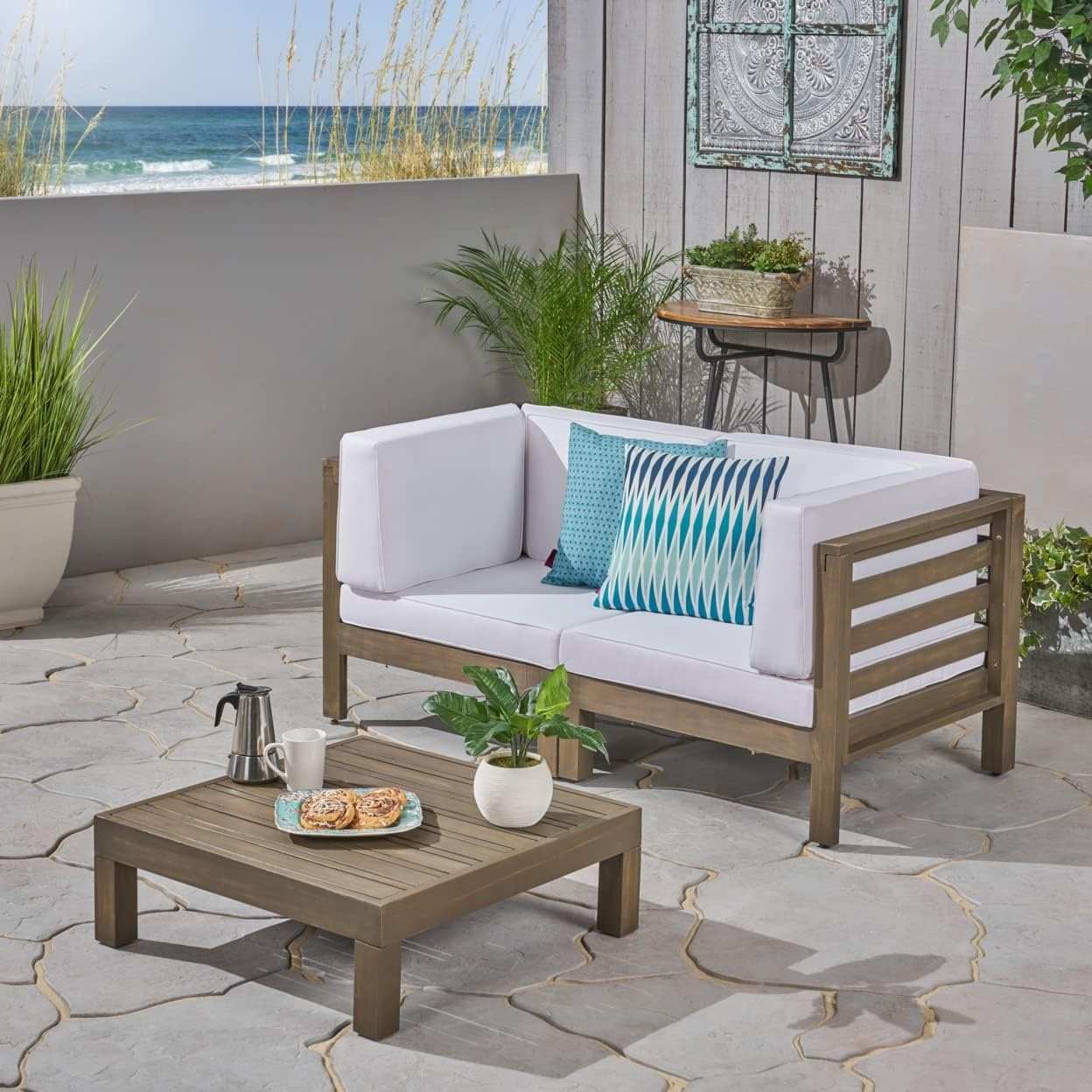 Oana - 3 Piece Loveseat Set With Coffee Table