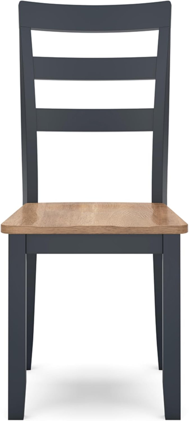 Gesthaven Solid Wood Frame Dining Chair Set 2 Blue Natural