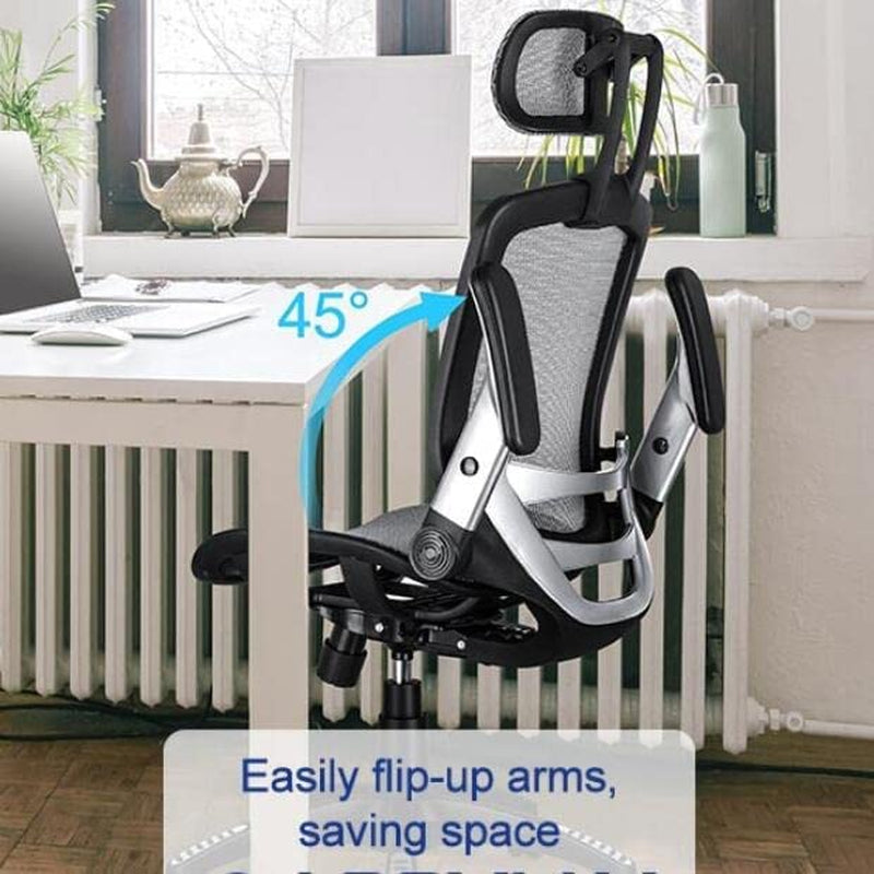 Ergonomic Adjustable High Back Mesh Office Chair Grey