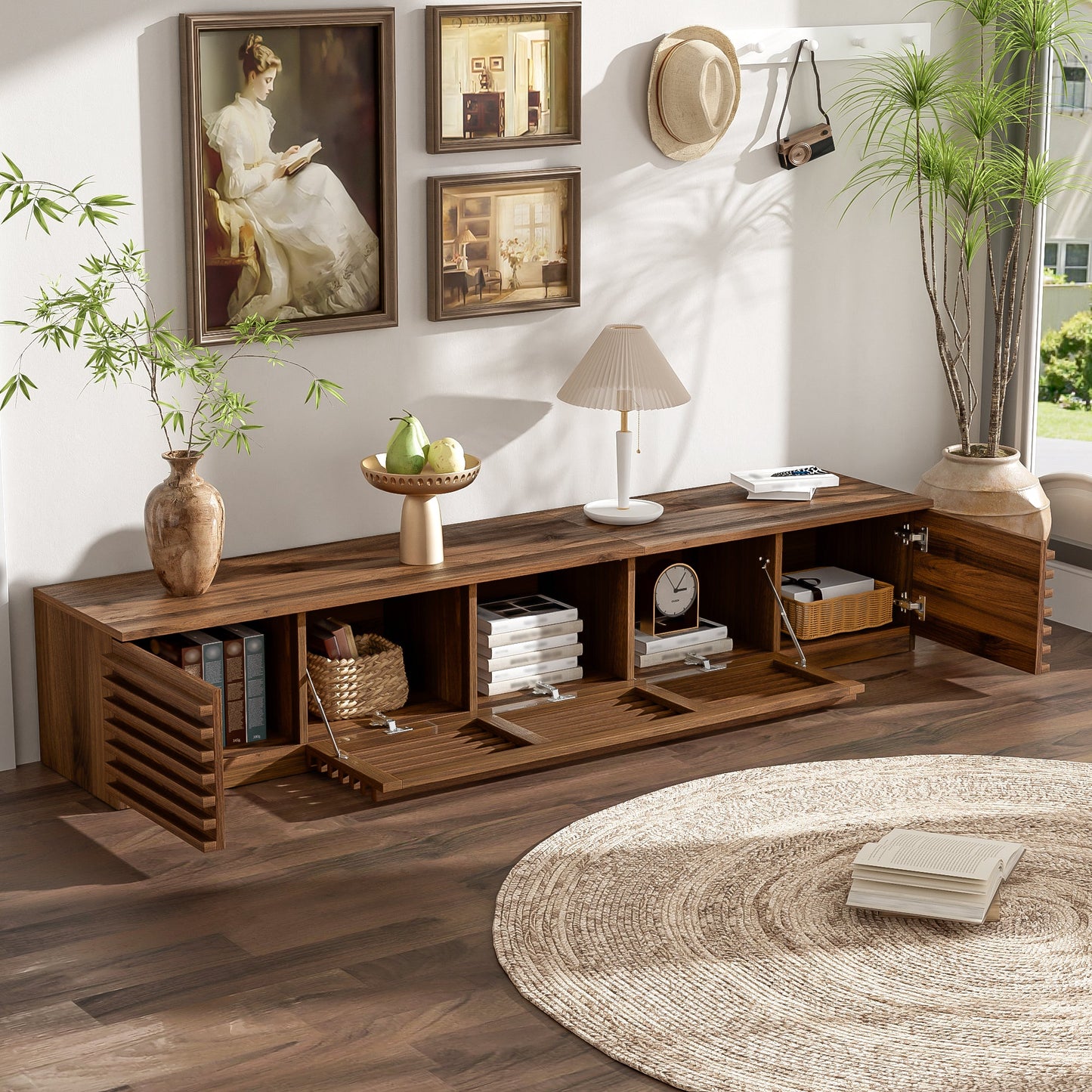 70 Inch Modern TV Stand for TVs Up to 80"
