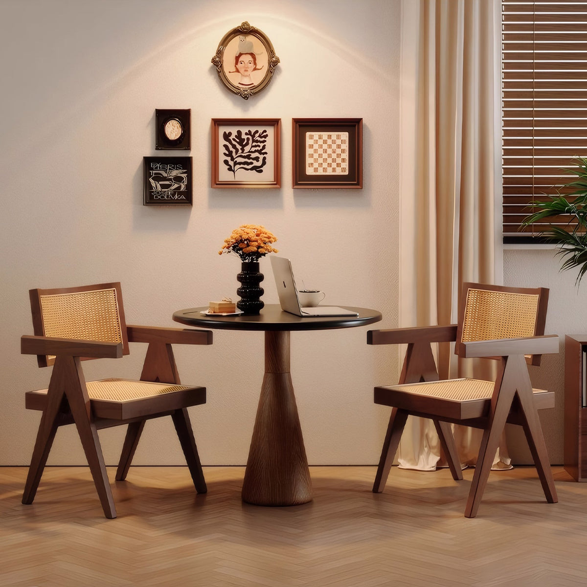 Modern Mid Century Dining Chairs Set of 2