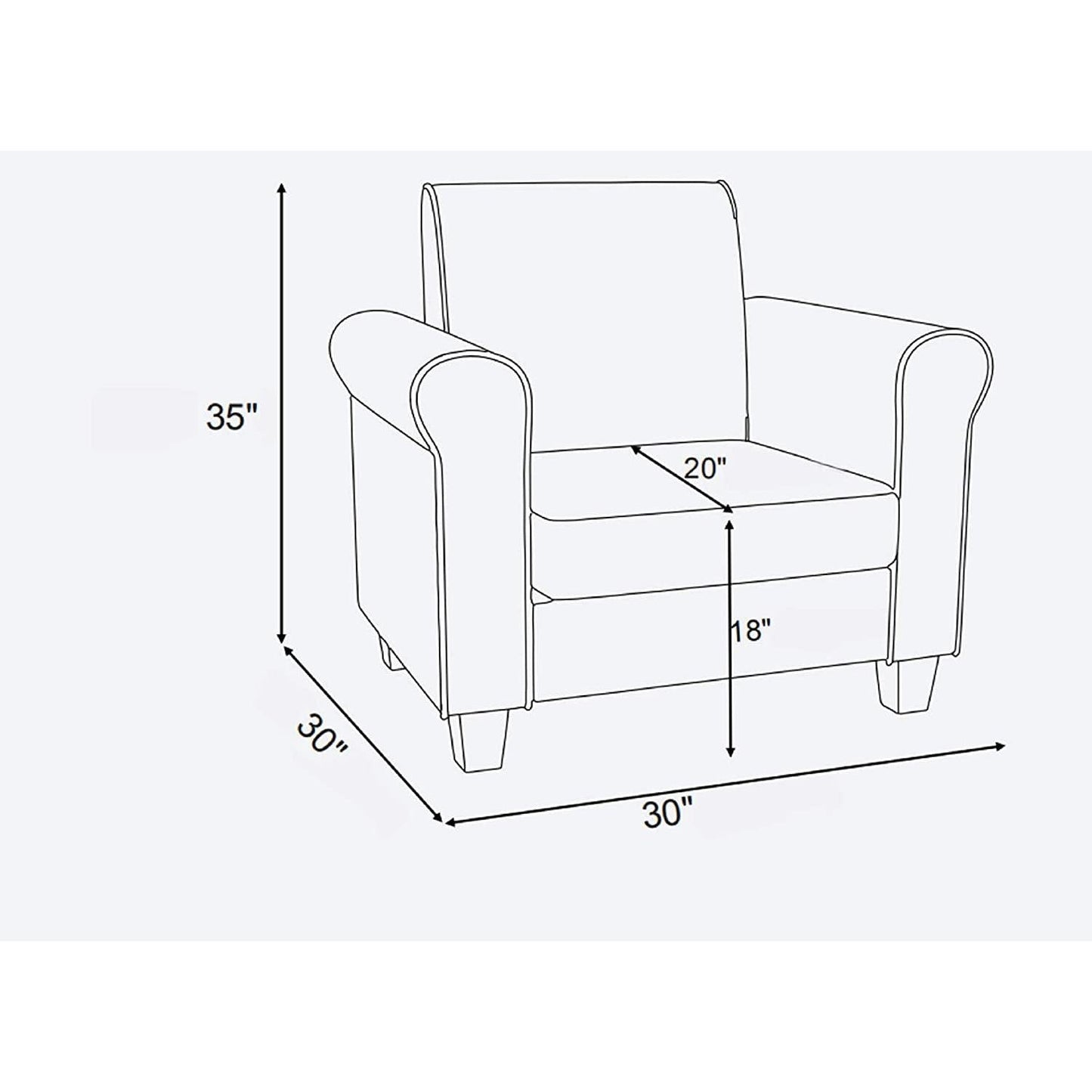 Black Accent Chair Modern Design For Living Room Furniture