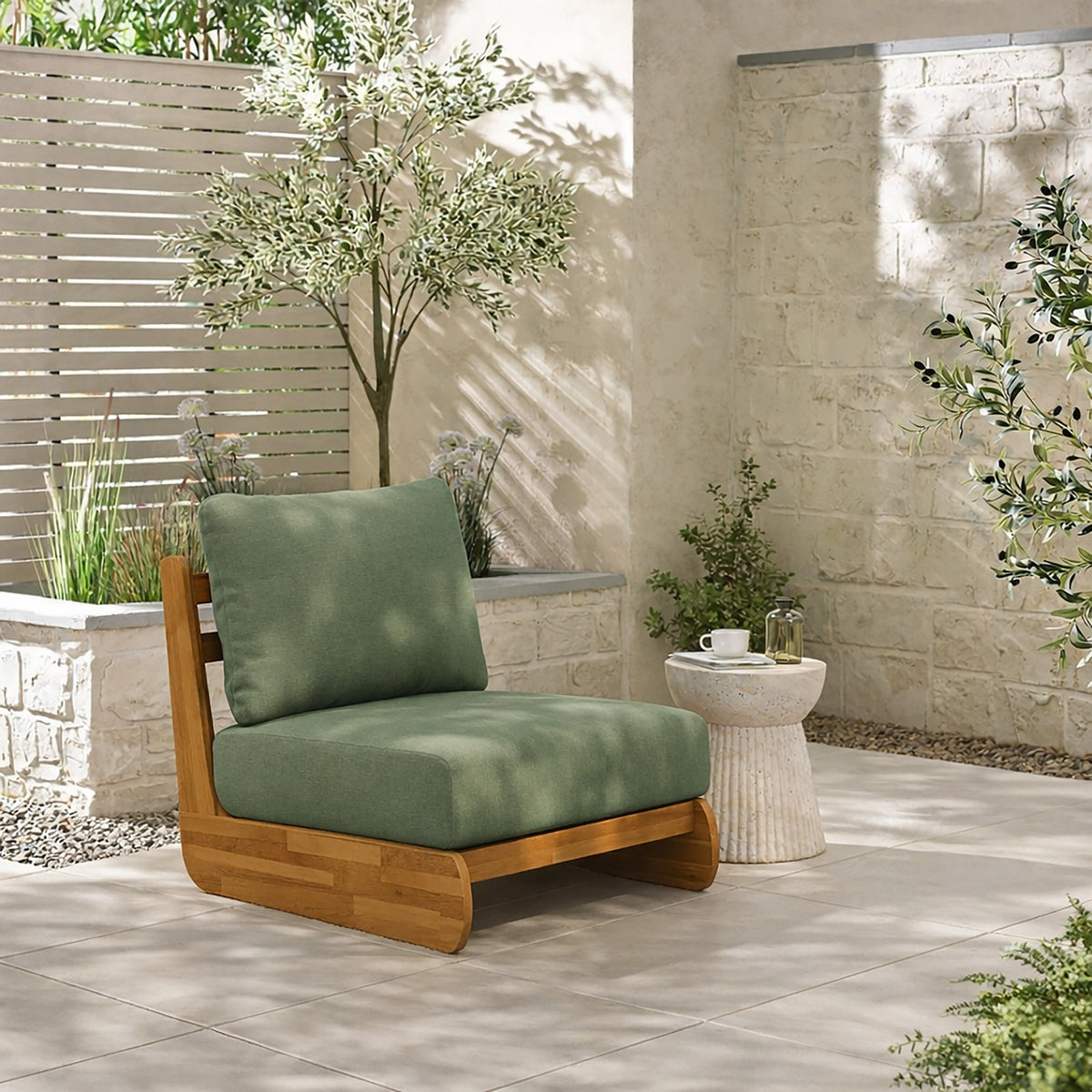 Lazy Acacia Patio Club Chair