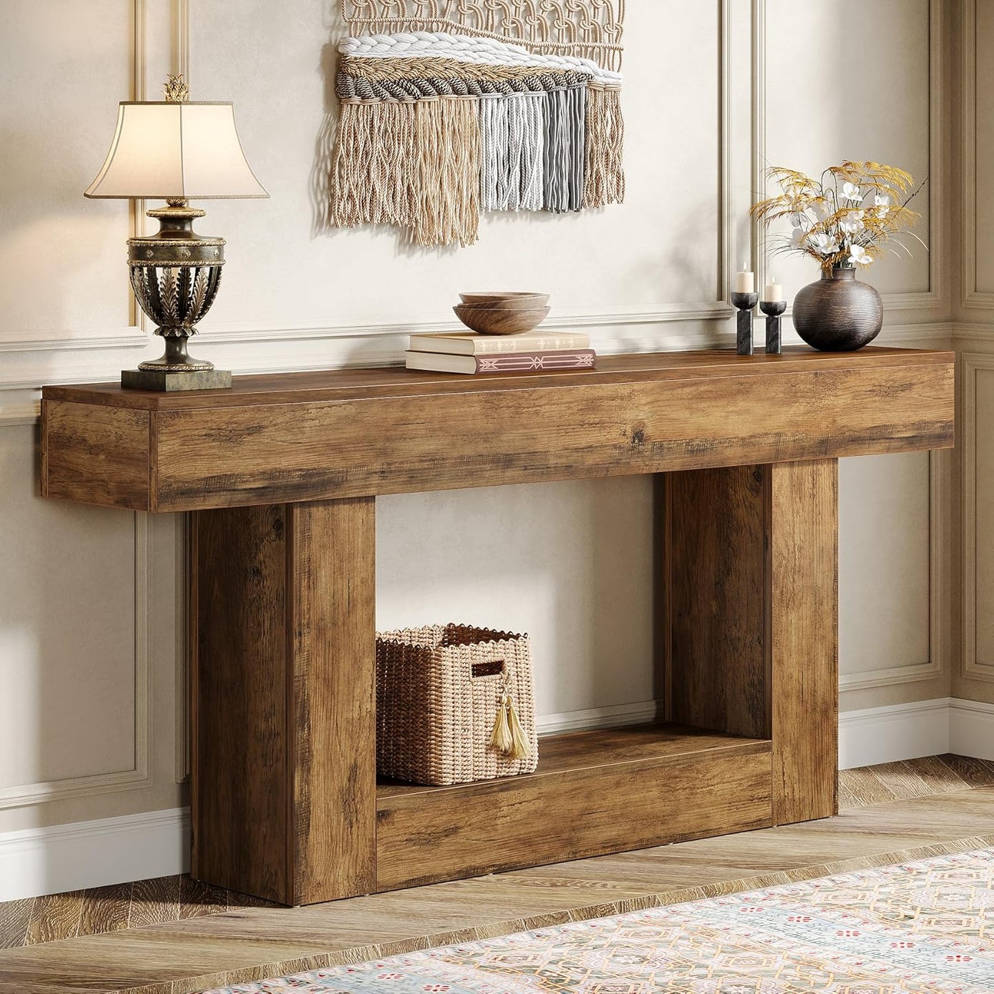 63" Farmhouse Console Table