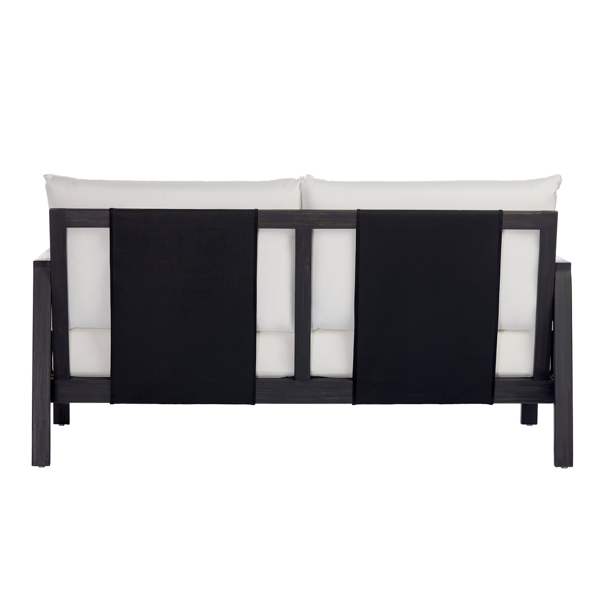 2 Piece Sofa Set with Cushions Outdoor Loveseat & Coffee Table Set