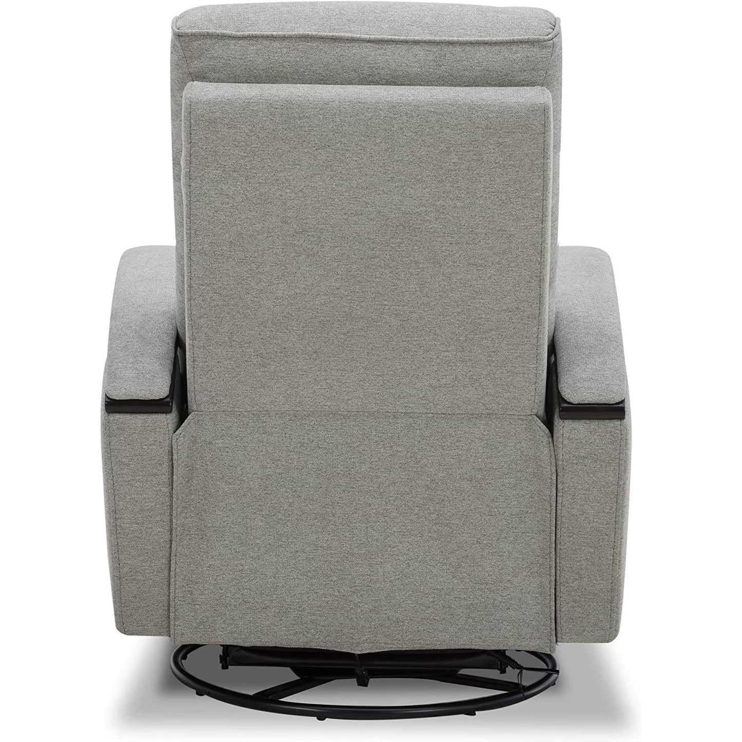 Fabric Power Swivel Glider Rocker Recliner Chair Light Grey