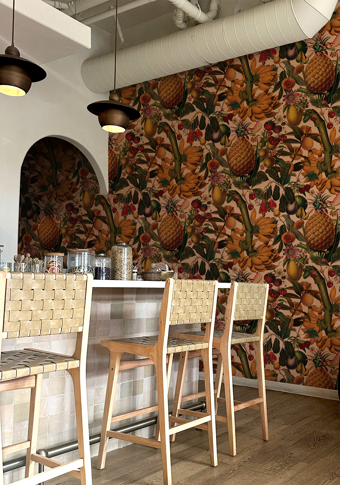 Juicy Fruit Wallpaper, peach