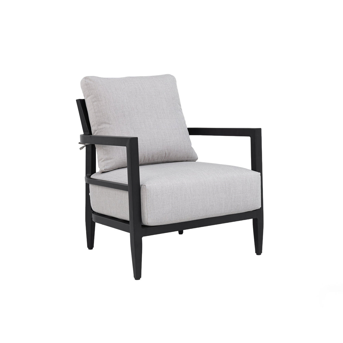 Modern Outdoor Fully Weld Lounge Chair – Premium Aluminum Frame in Ember