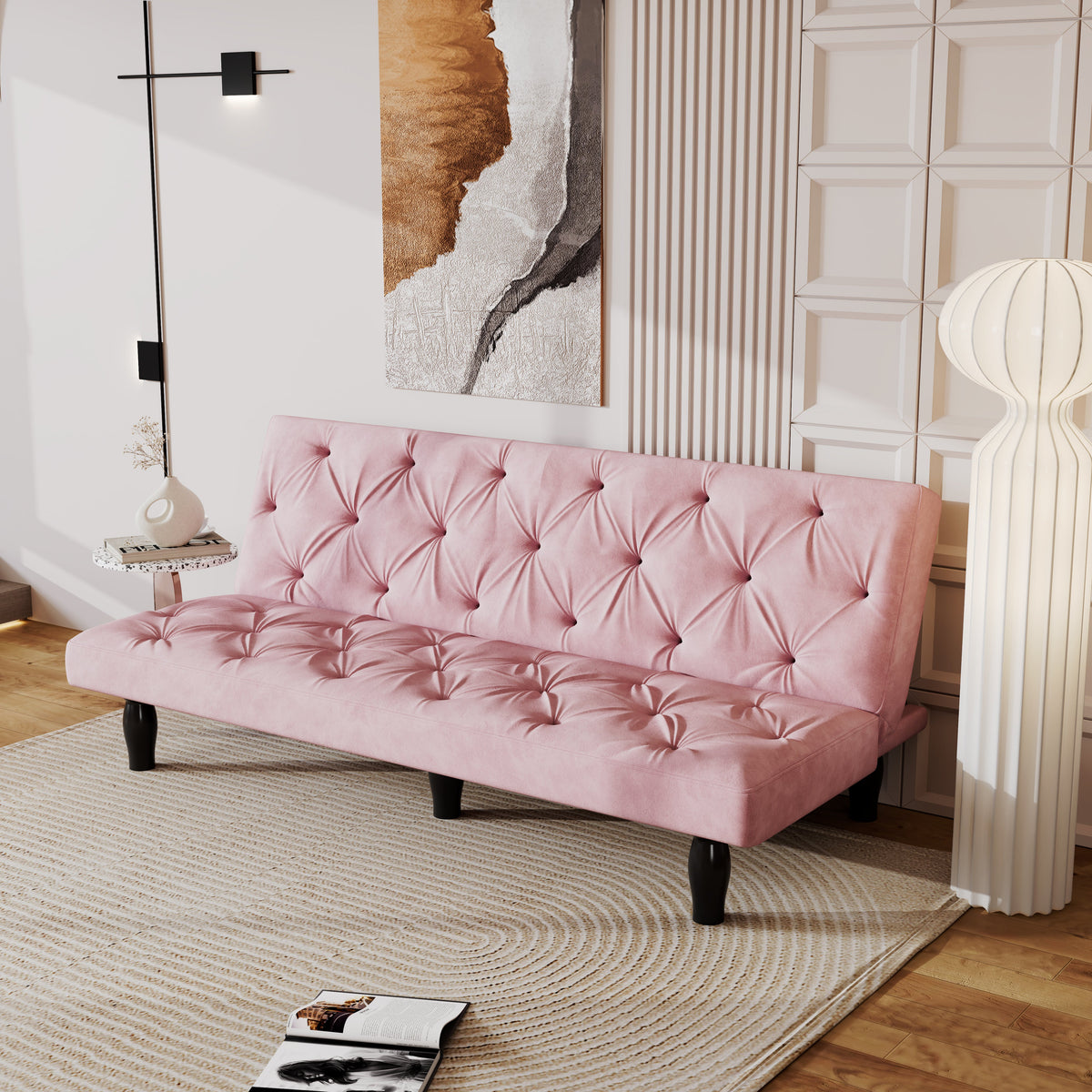 Sofa to Sofa Bed Transformation: 66"