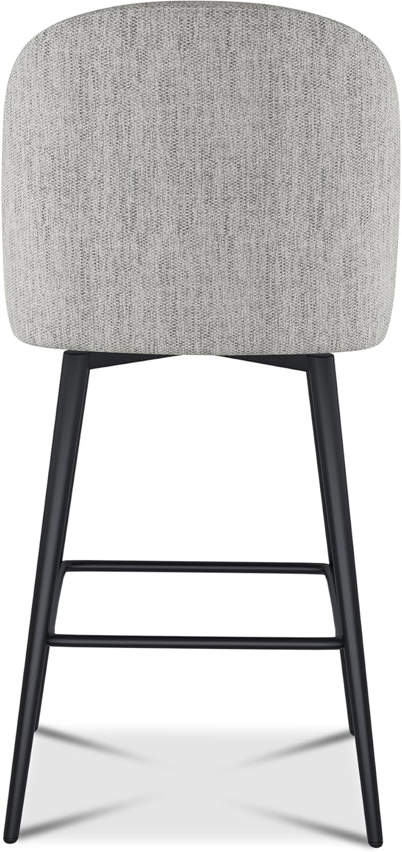 Counter Height Bar Stools 26 Inch 360 Swivel Grey Set of 3
