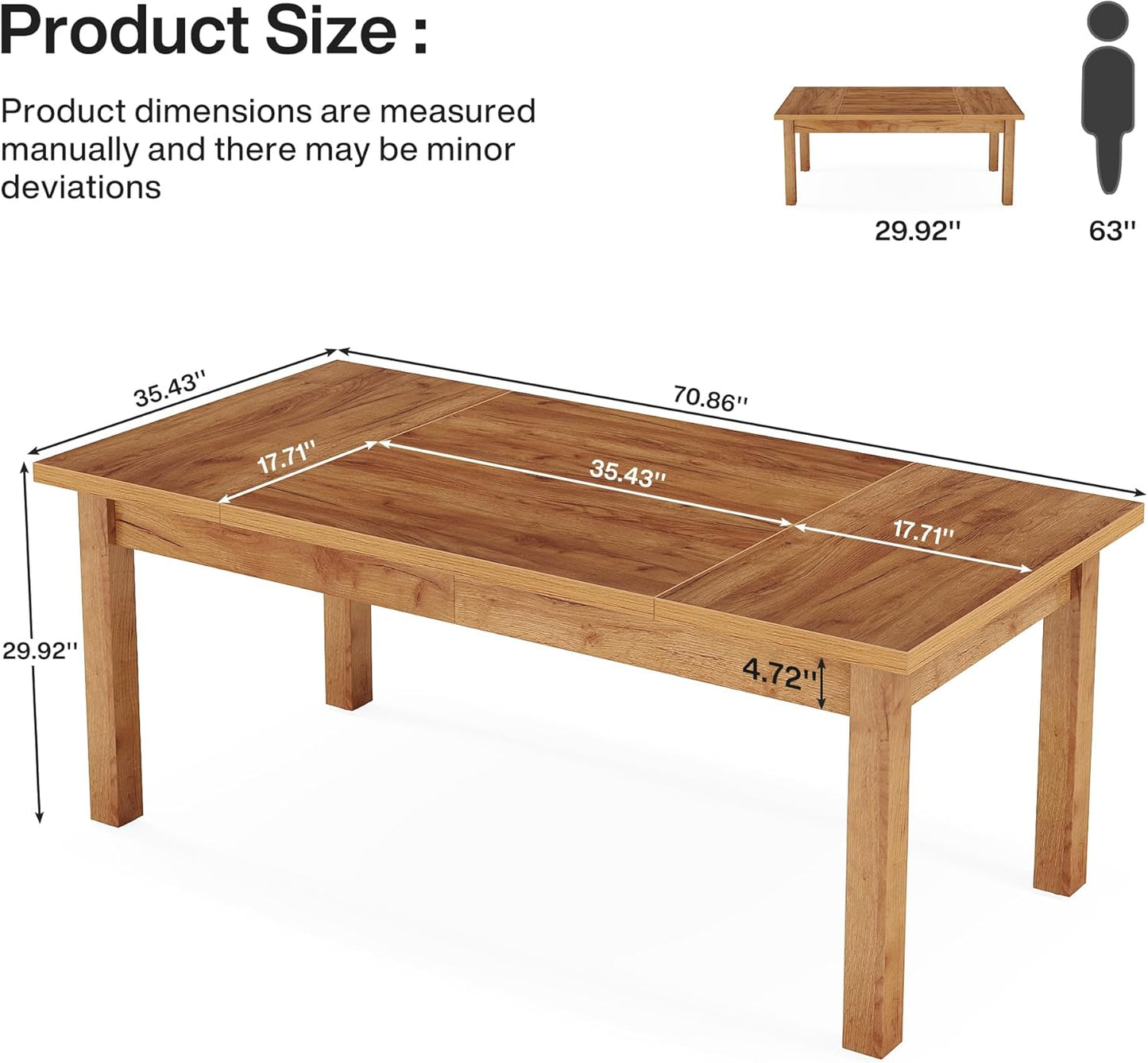 70 Inch Large Computer Desk